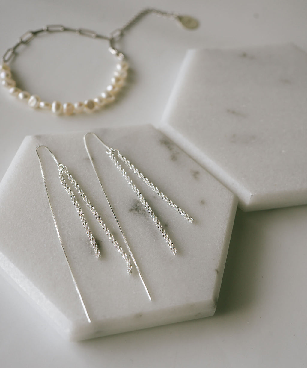 18K Gold Plated Sterling Silver Tassel Earrings | FILARA