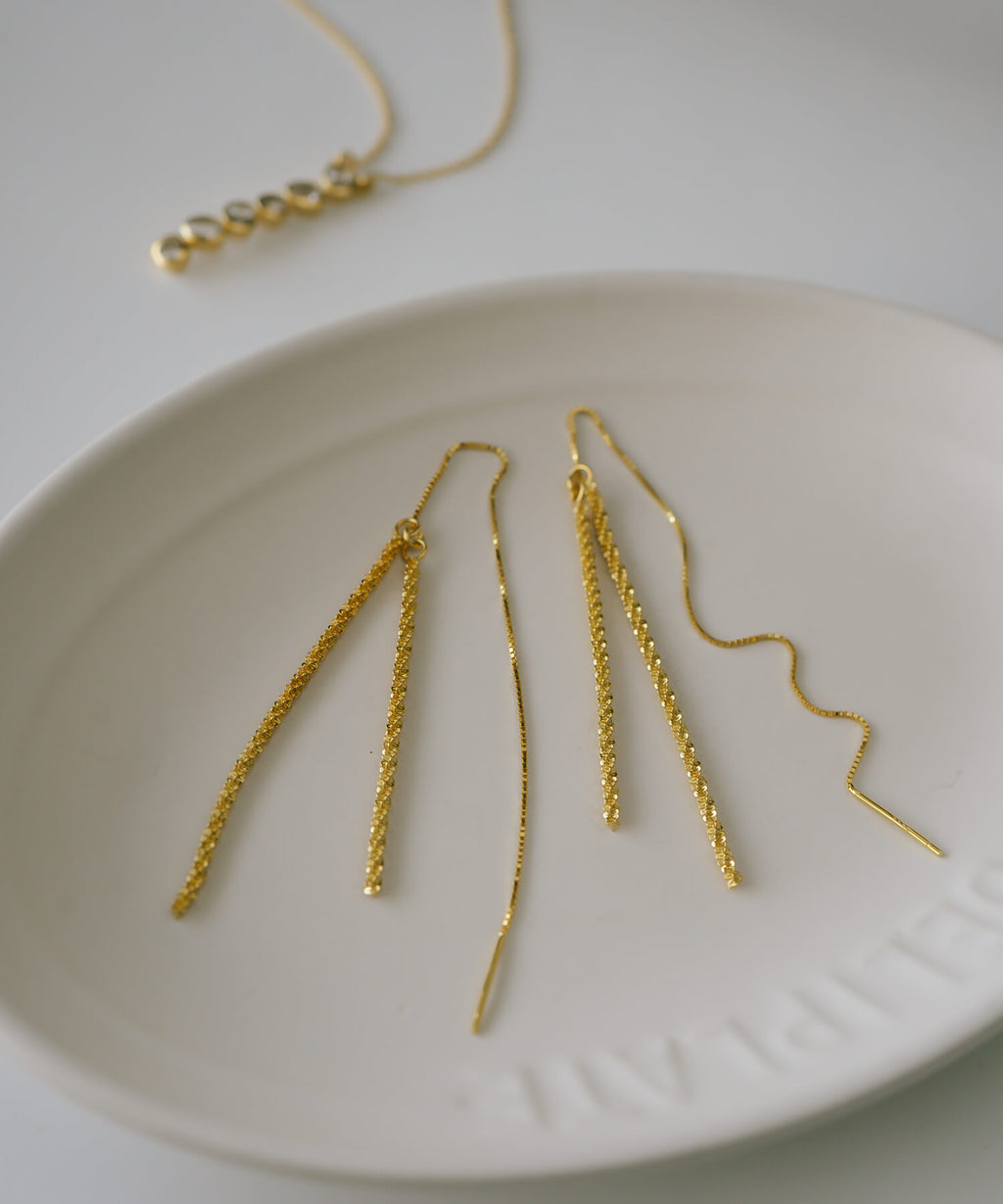 18K Gold Plated Sterling Silver Tassel Earrings | FILARA