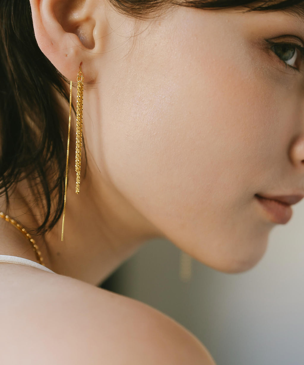 18K Gold Plated Sterling Silver Tassel Earrings | FILARA