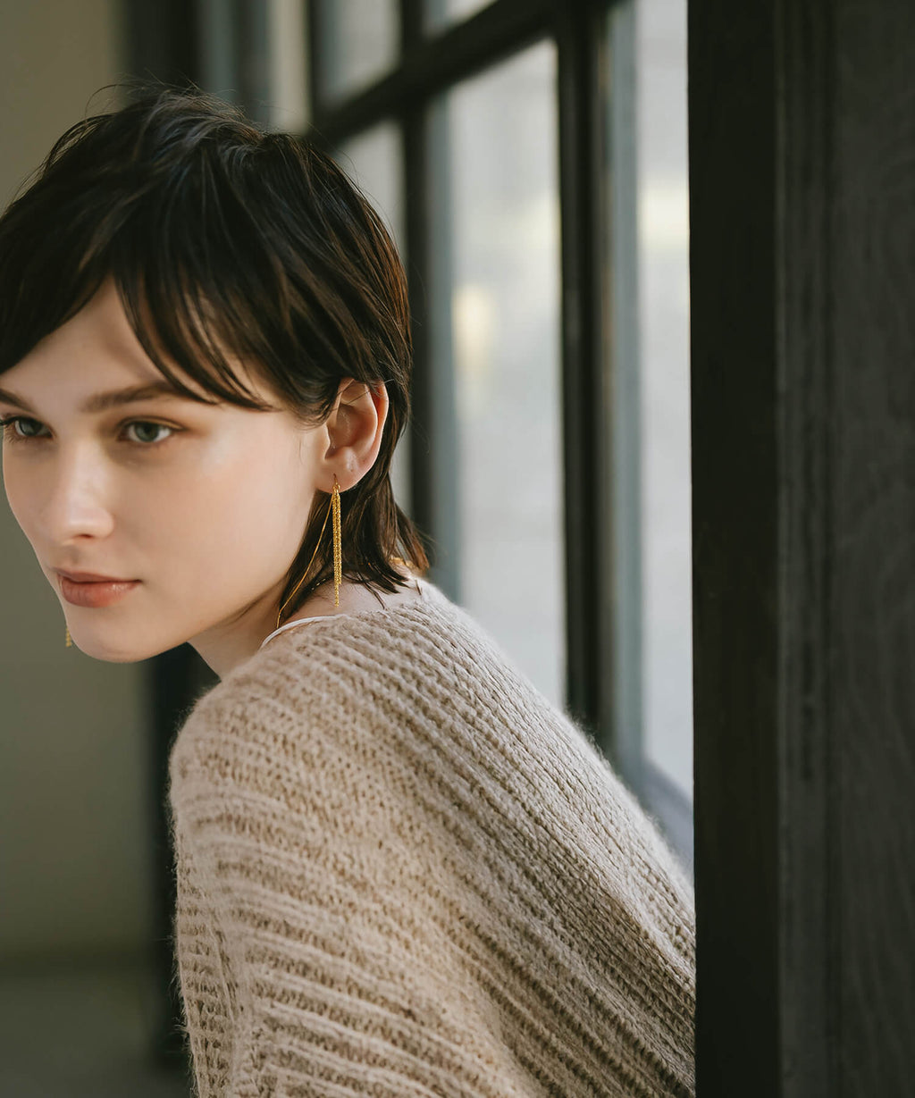 18K Gold Plated Sterling Silver Tassel Earrings | FILARA