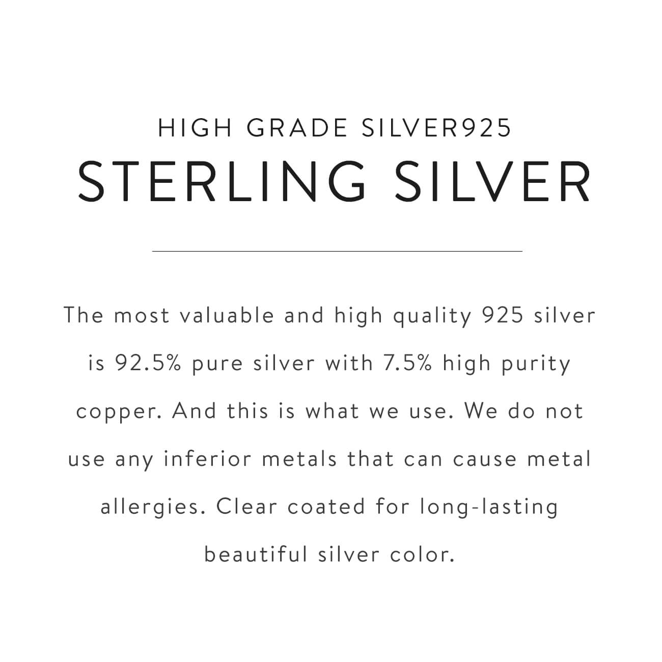 High quality sterling silver 925 material badge