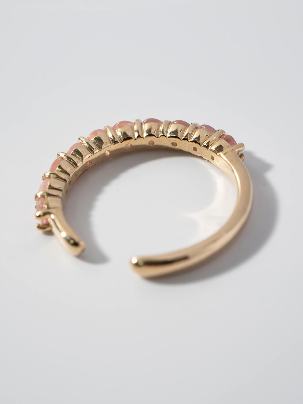 10K Gold Gemstone Elegant Hoop Earcuff | FLONE