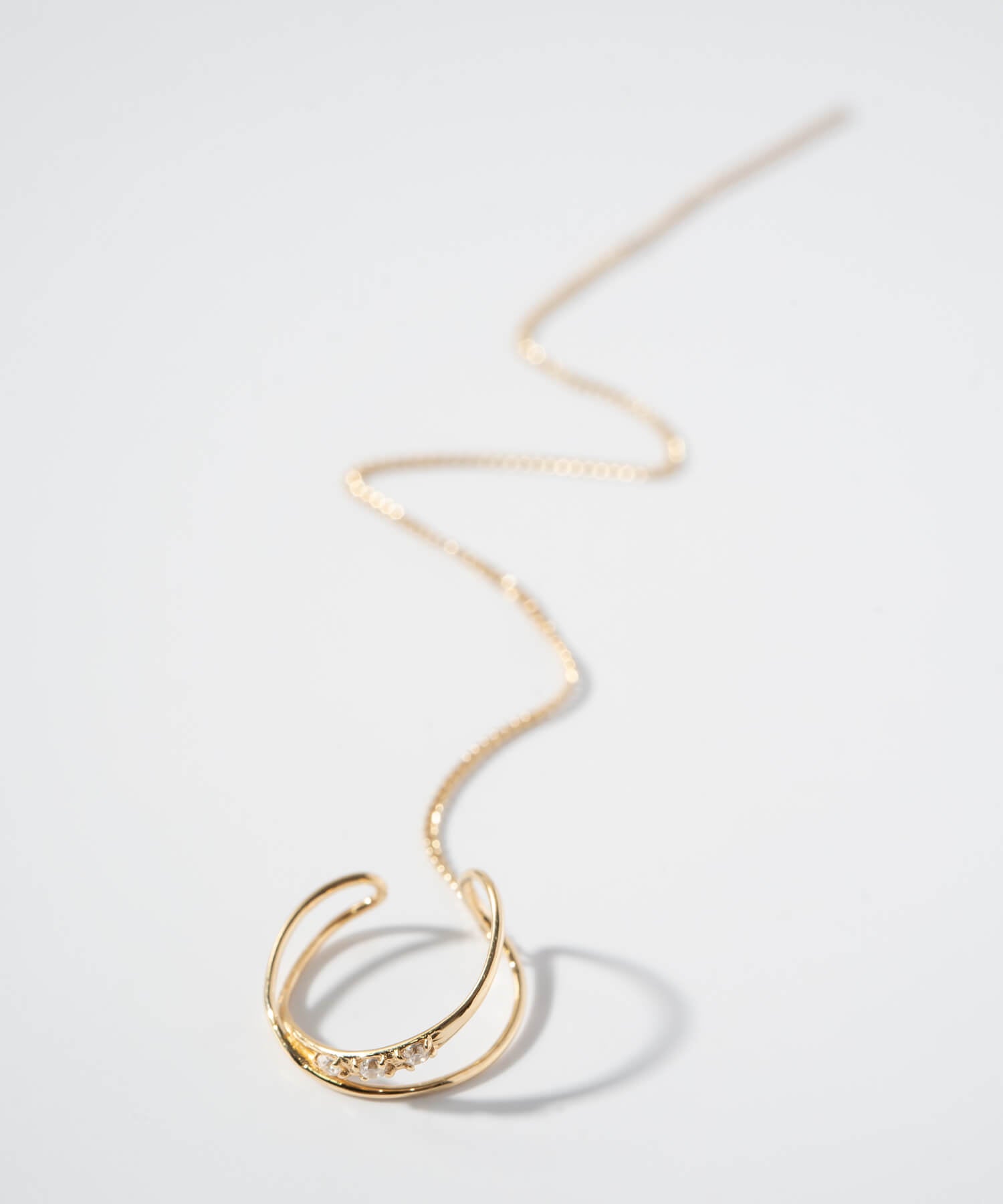 10K Gold Infinity Hoop Ear Cuff | FLUX-INFINI