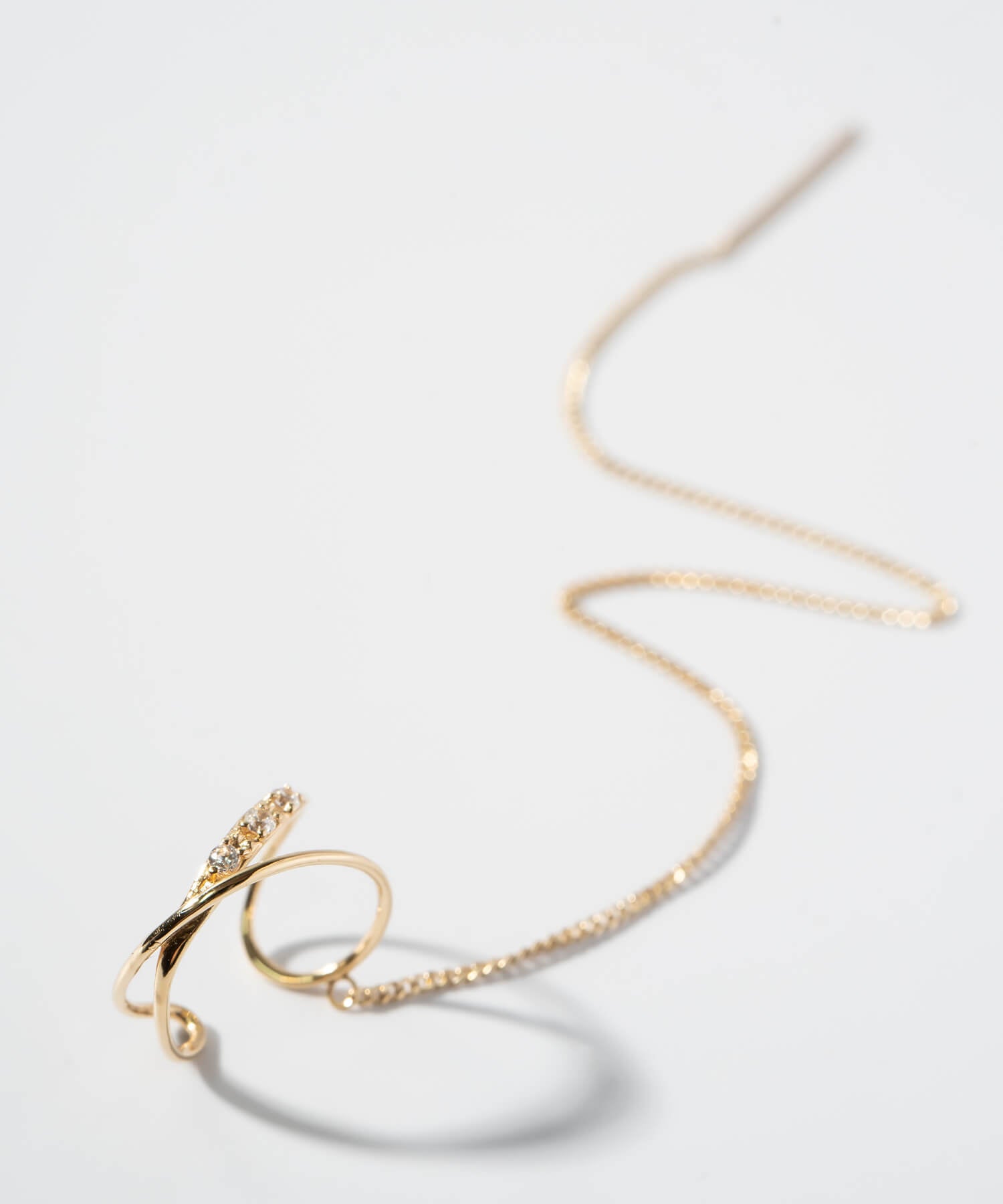 10K Gold Infinity Hoop Ear Cuff | FLUX-INFINI