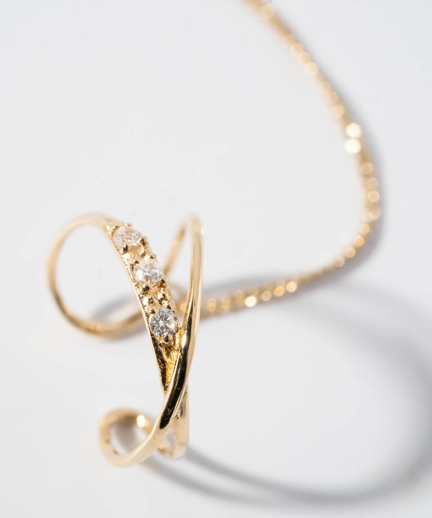 10K Gold Infinity Hoop Ear Cuff | FLUX-INFINI