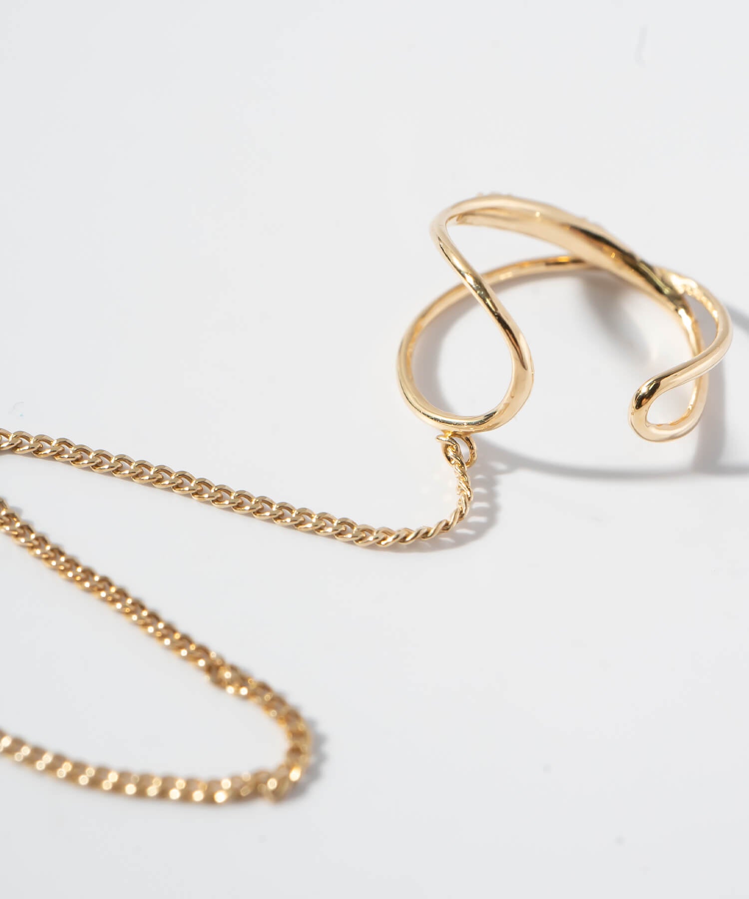 10K Gold Infinity Hoop Ear Cuff | FLUX-INFINI