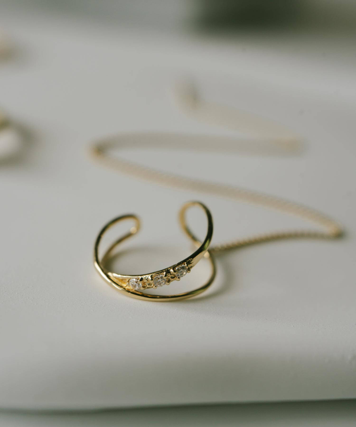 10K Gold Infinity Hoop Ear Cuff | FLUX-INFINI