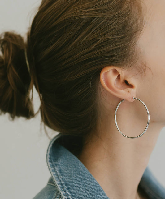 Classic Round Hoop Earrings | GIOOVE