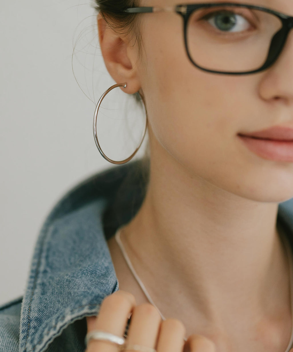 Classic Round Hoop Earrings | GIOOVE