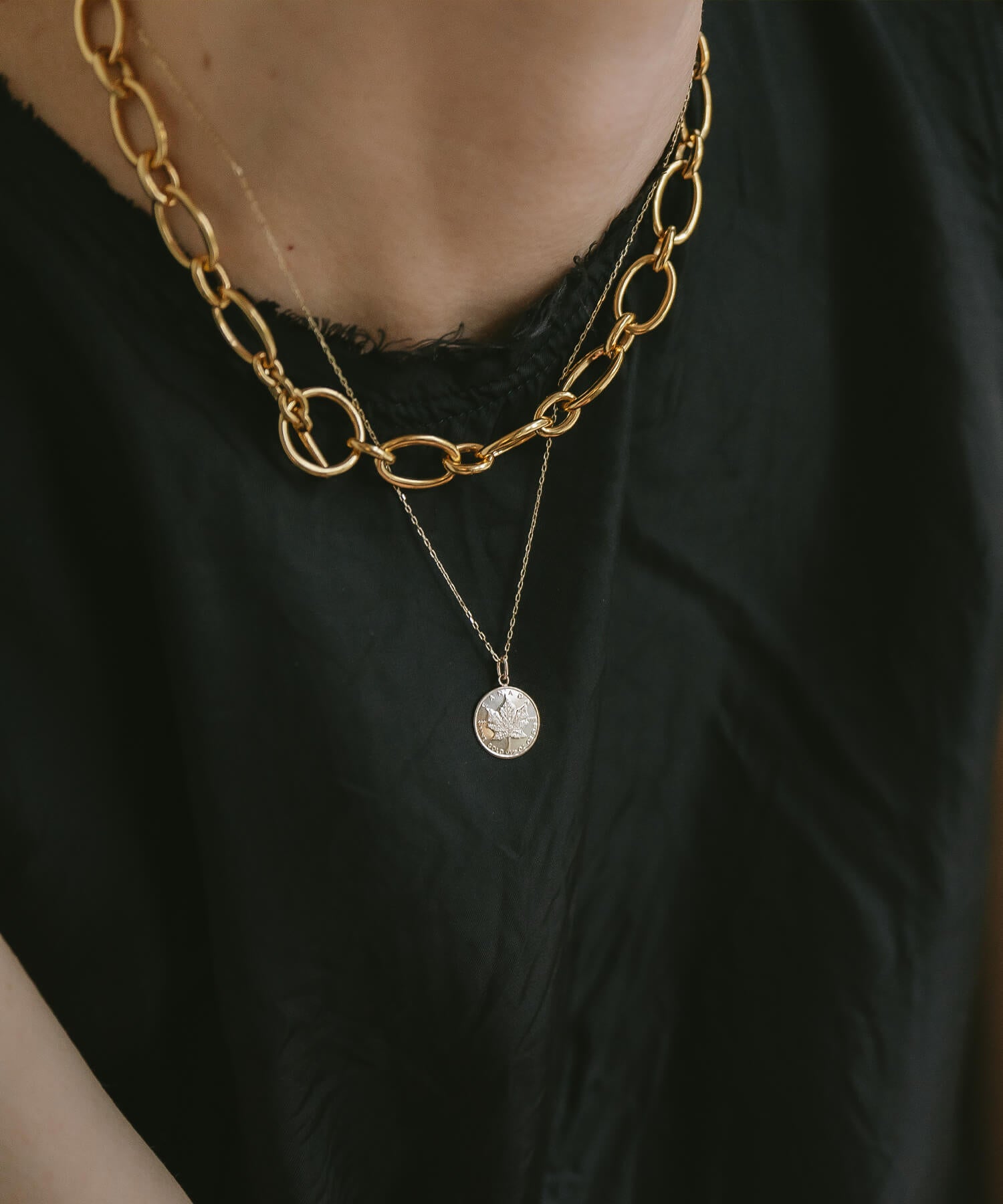 18K Gold Plated Sterling Silver Chunky Chain Choker | CARCHE