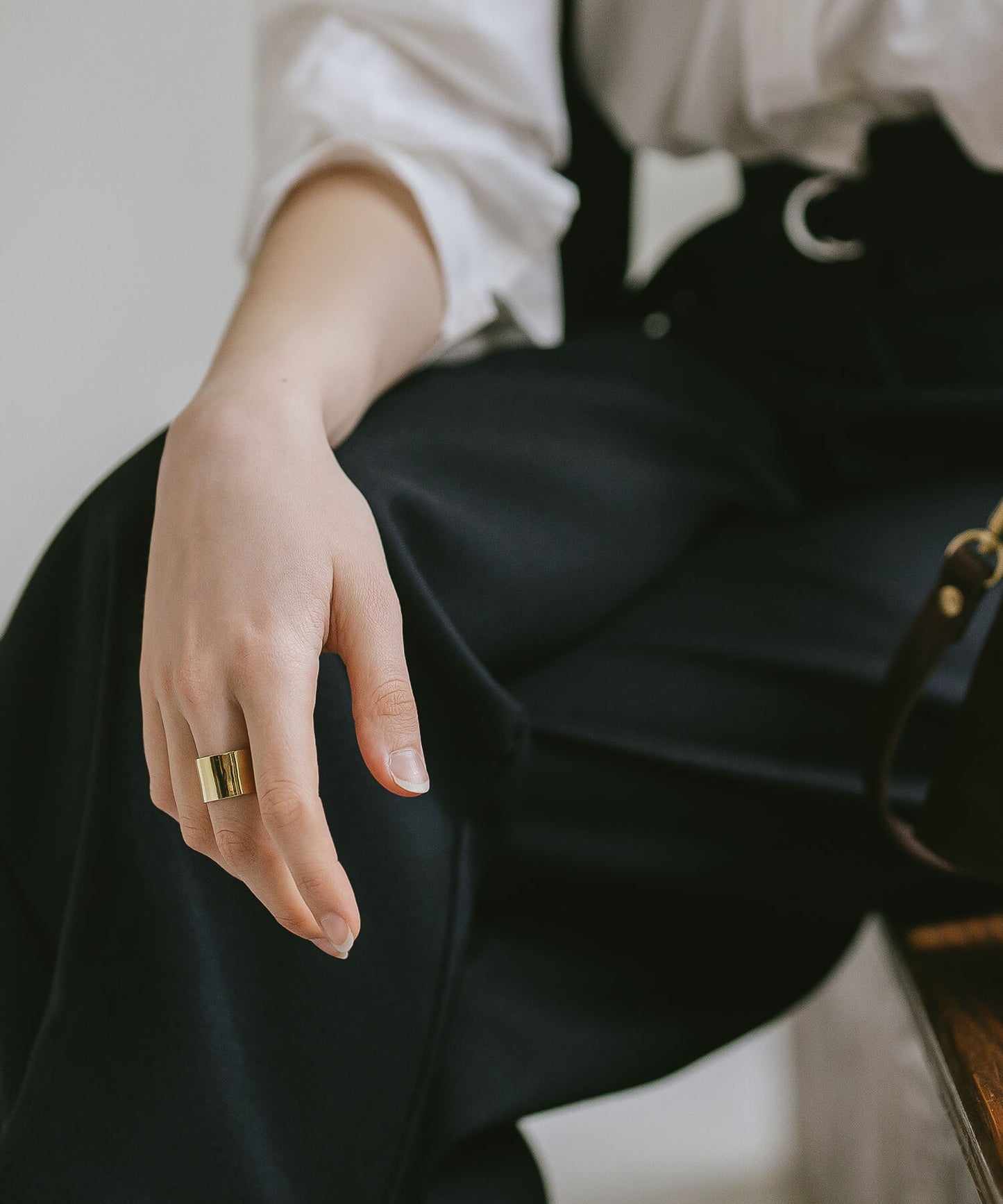 Silver925 Wide Tube Ring | TORONC SHINY