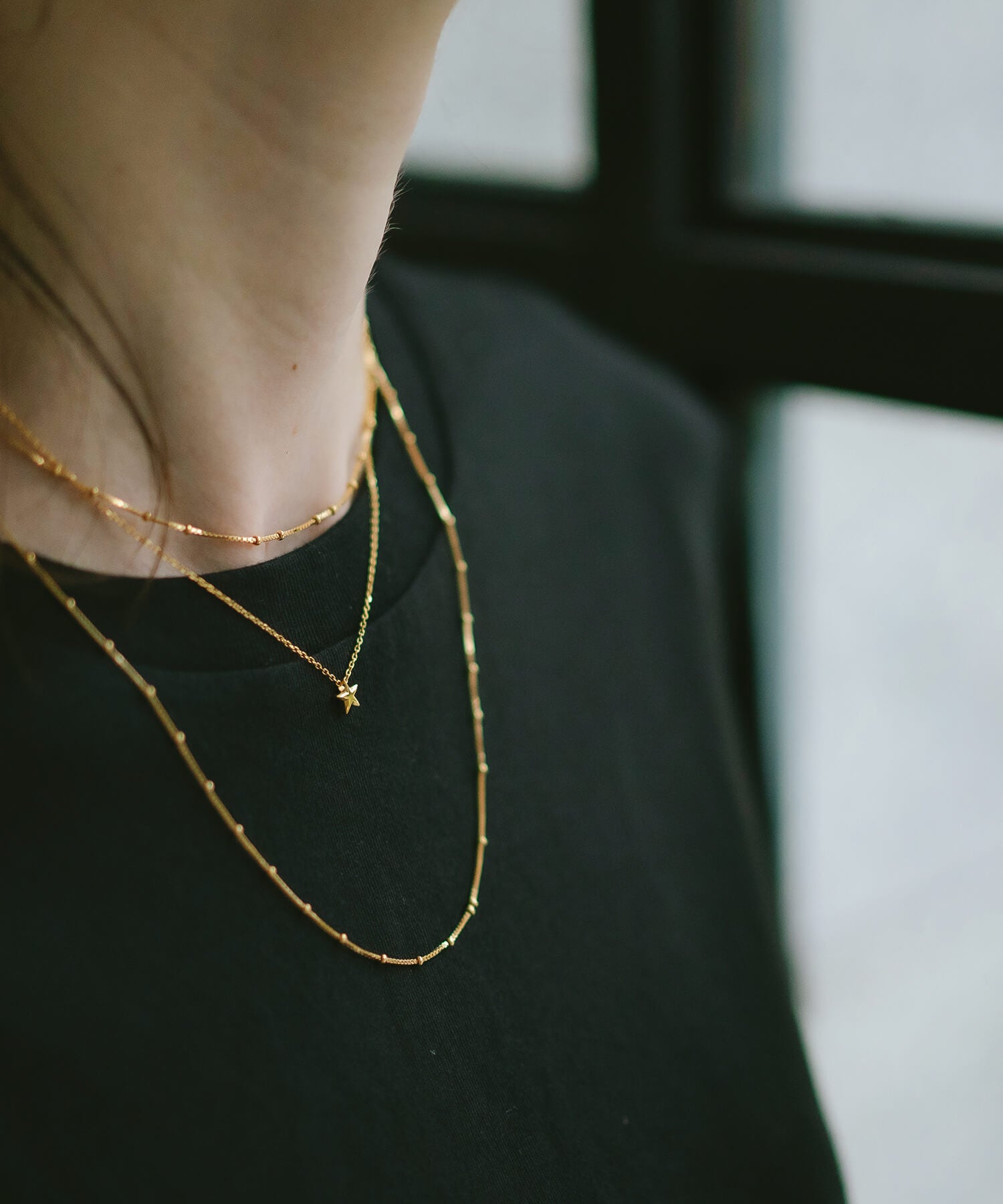 18K Gold Plated Sterling Silver Tiny Star Necklace | ZIRKA