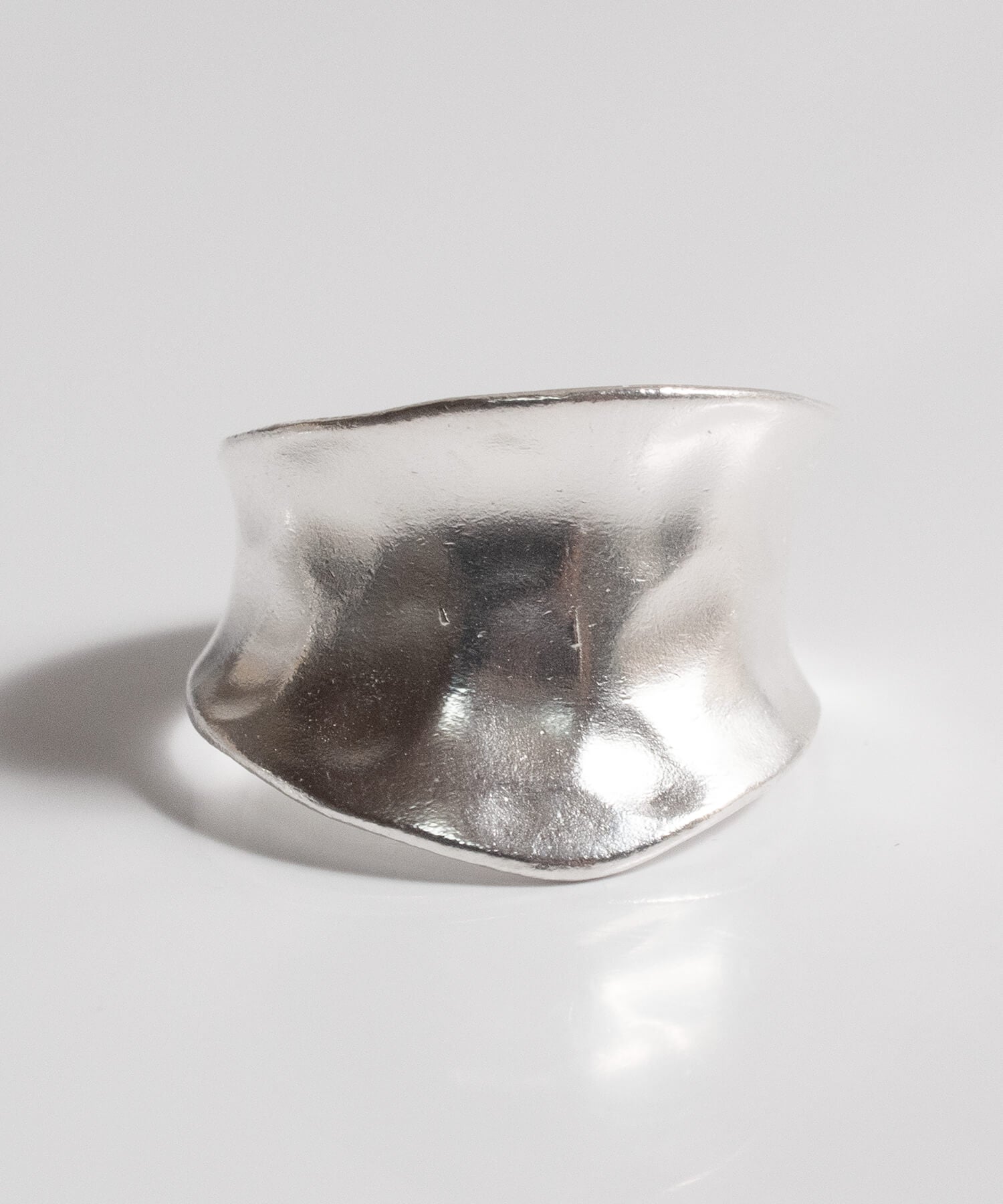 925 Sterling Silver Wide Concave Ear Cuff | GOLDA