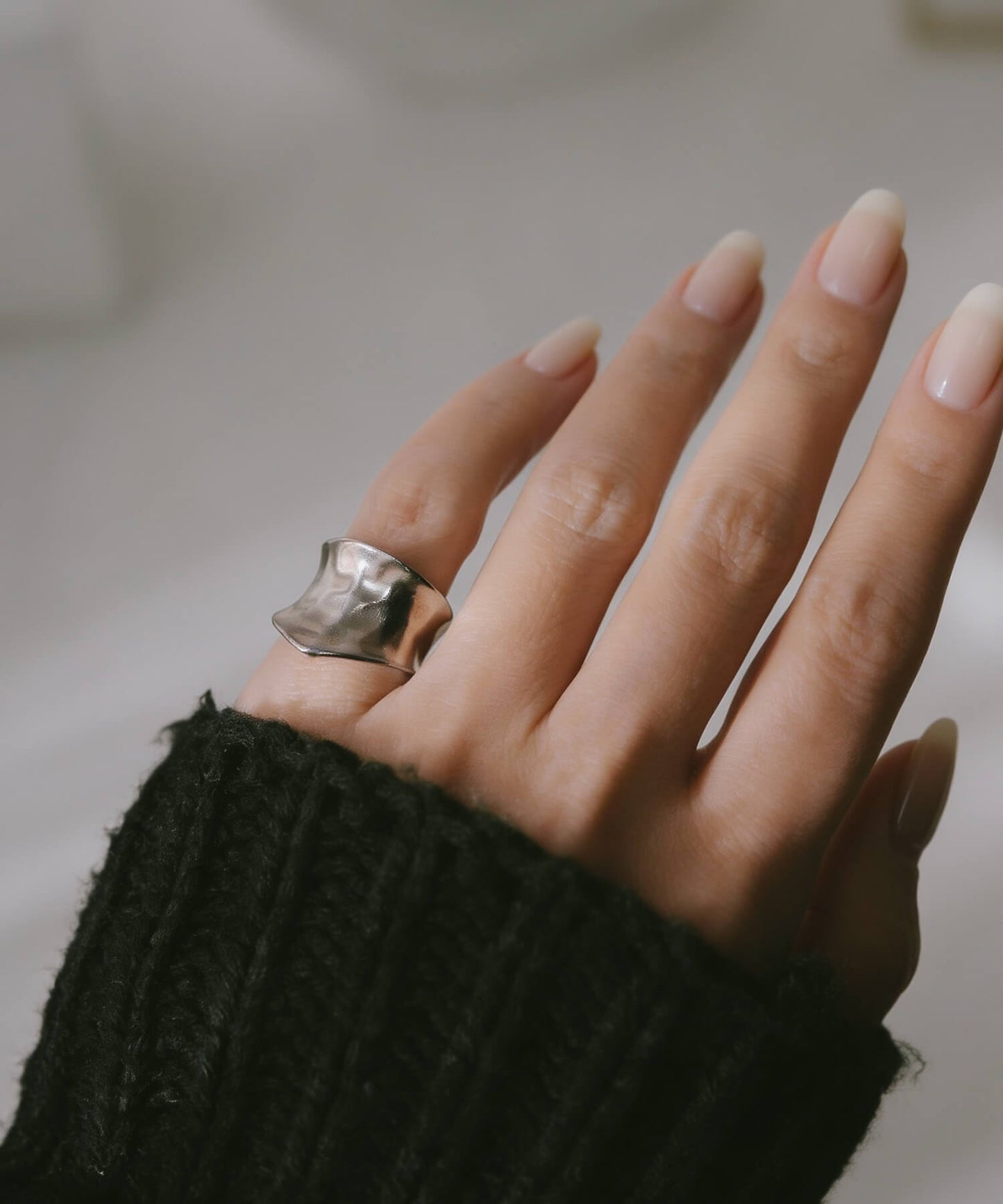 Silver925 Wide Concave Ear Cuff | GOLDA