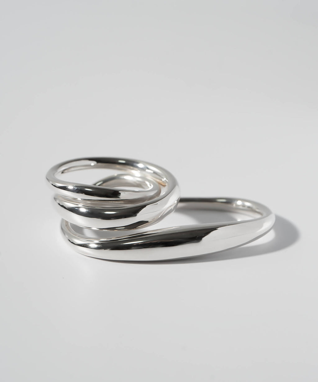 Curvy Double Finger Ring | GRAVE-DUO