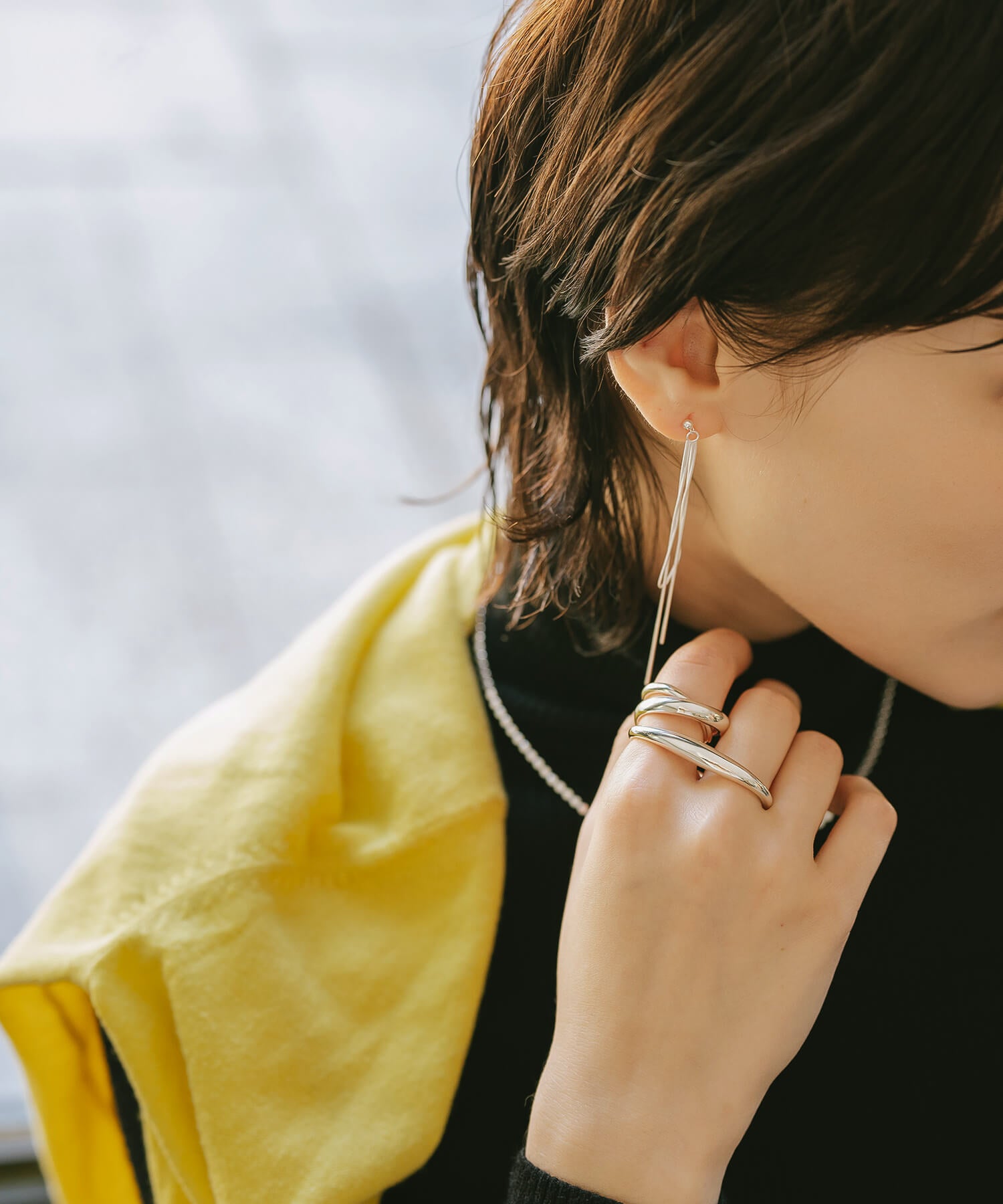 Curvy Double Finger Ring | GRAVE-DUO