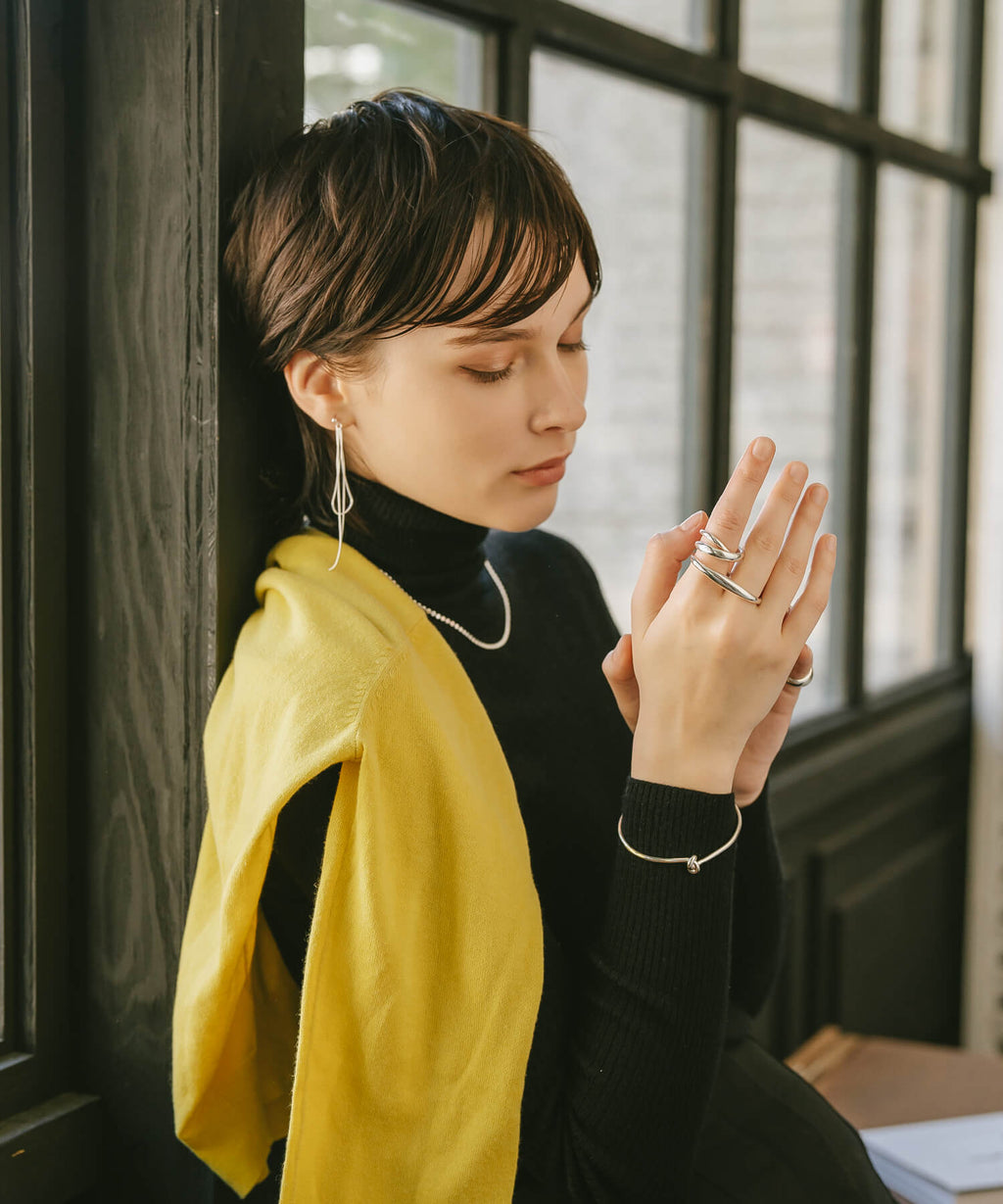 Curvy Double Finger Ring | GRAVE-DUO