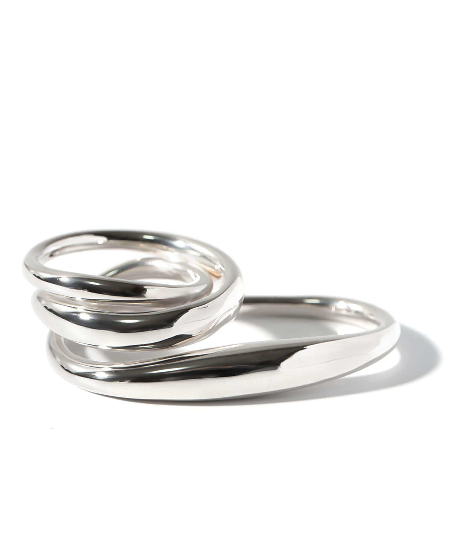 Curvy Double Finger Ring | GRAVE-DUO