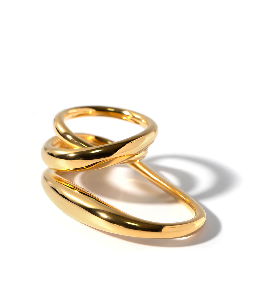 Ops 2 Rings Curvy Double Finger Ring | Ops. – Ops. Jewelry