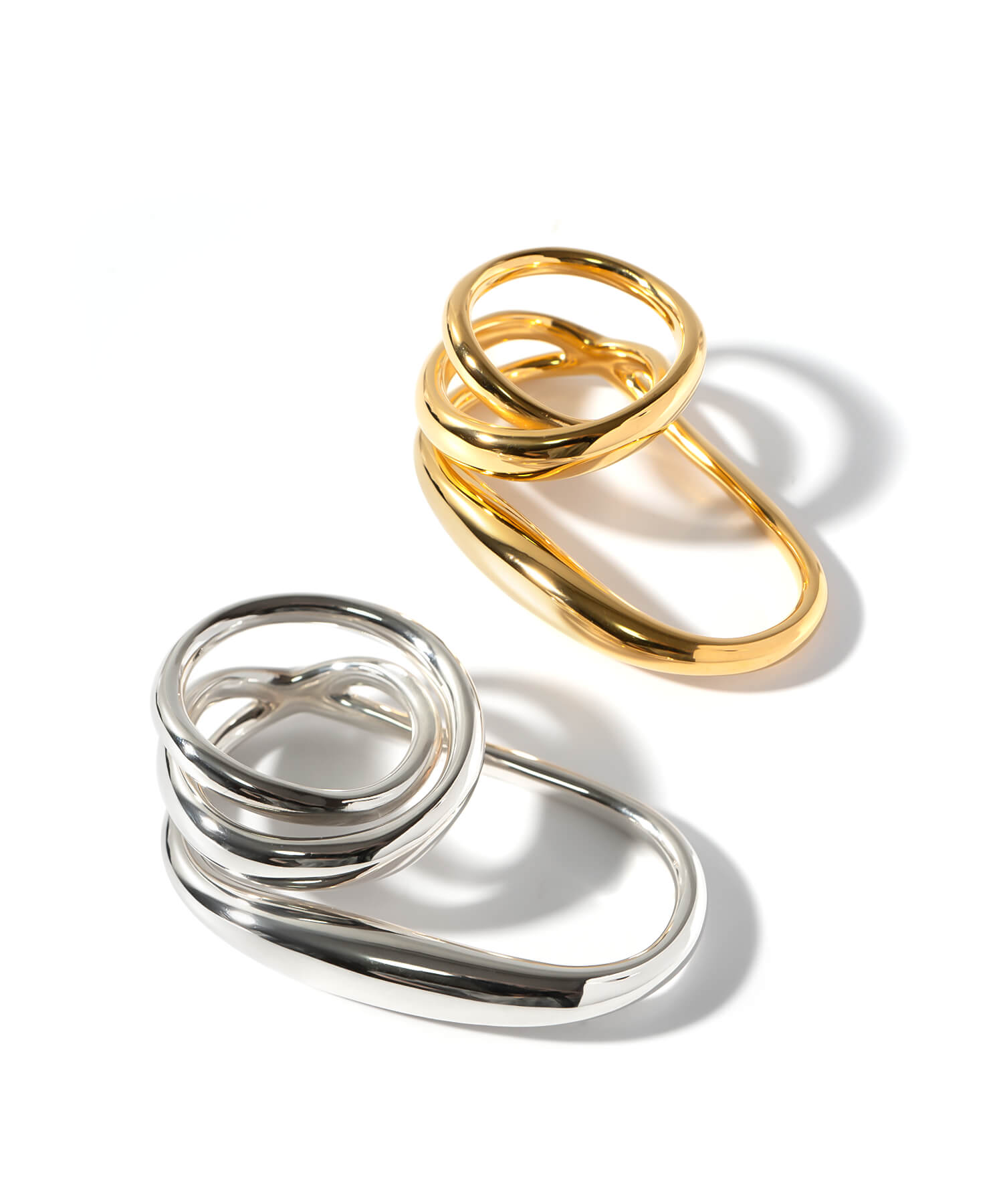 Curvy Double Finger Ring | GRAVE-DUO