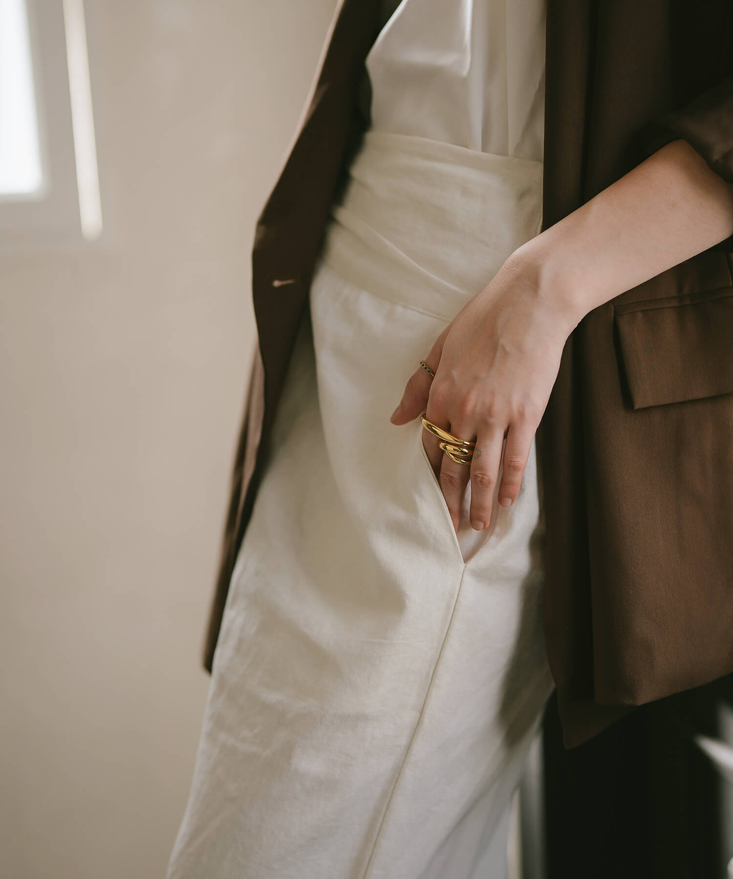 Curvy Double Finger Ring | GRAVE-DUO