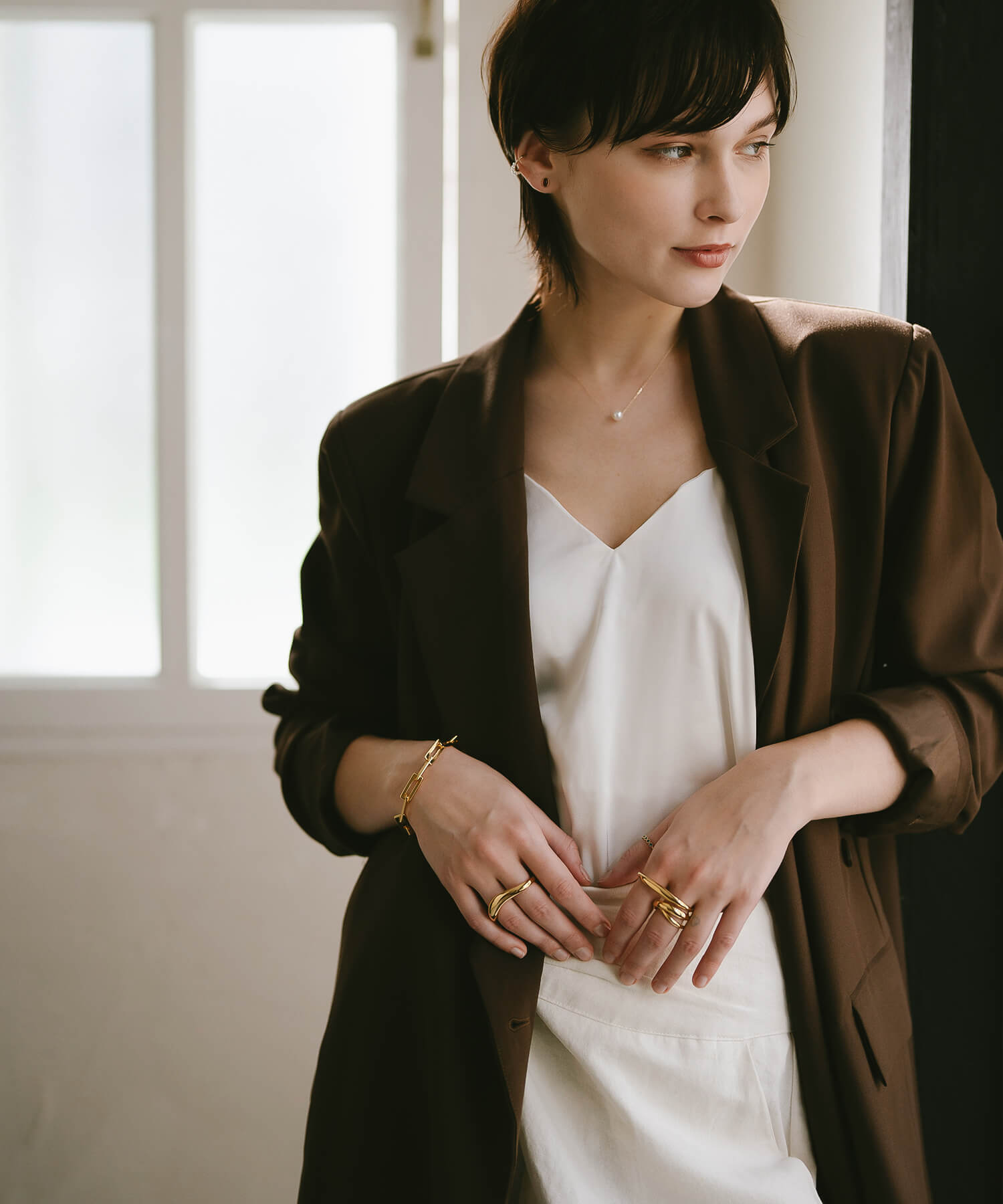 Curvy Double Finger Ring | GRAVE-DUO