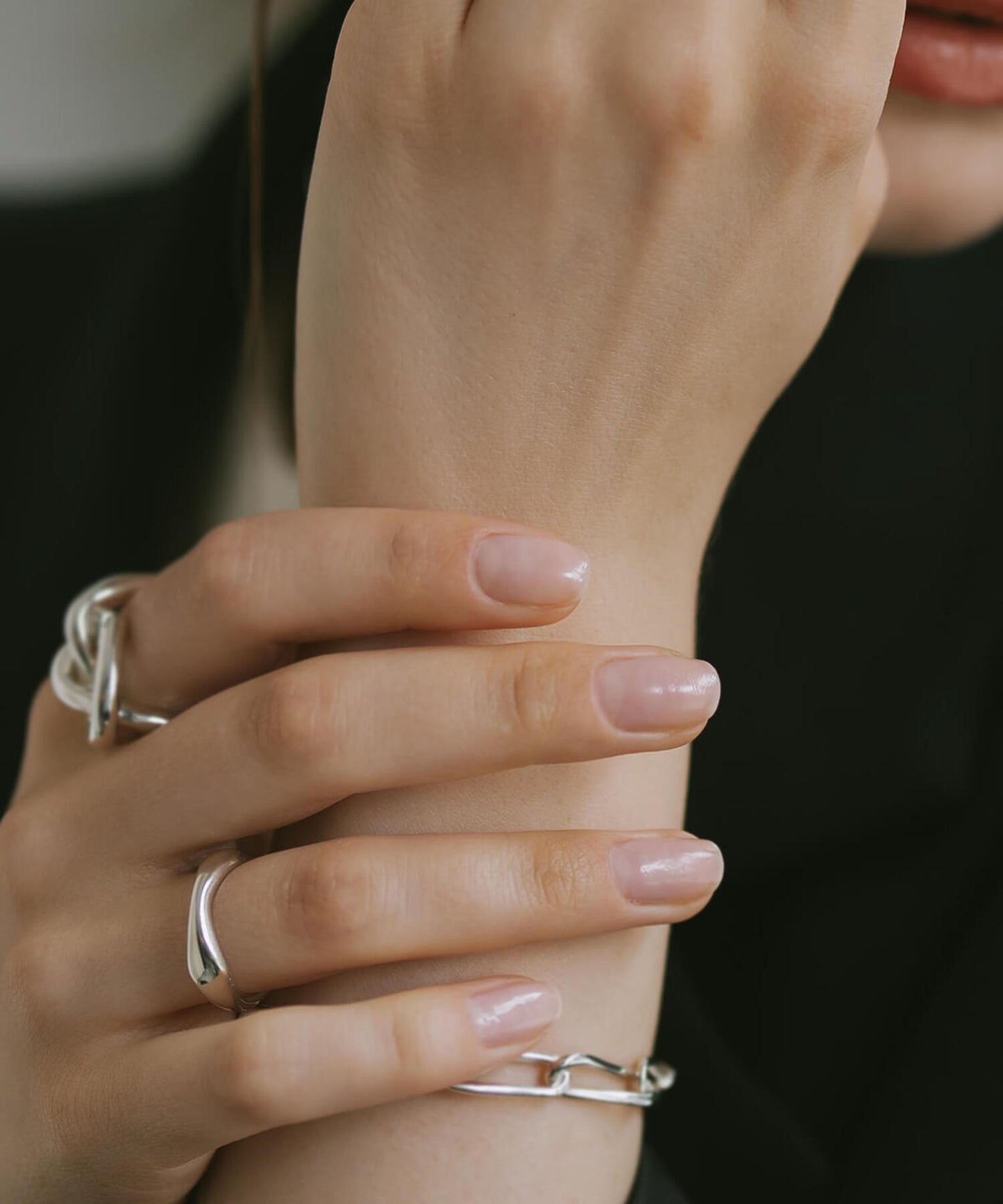 Silver925 Wide Wavy Ring | GREZIO