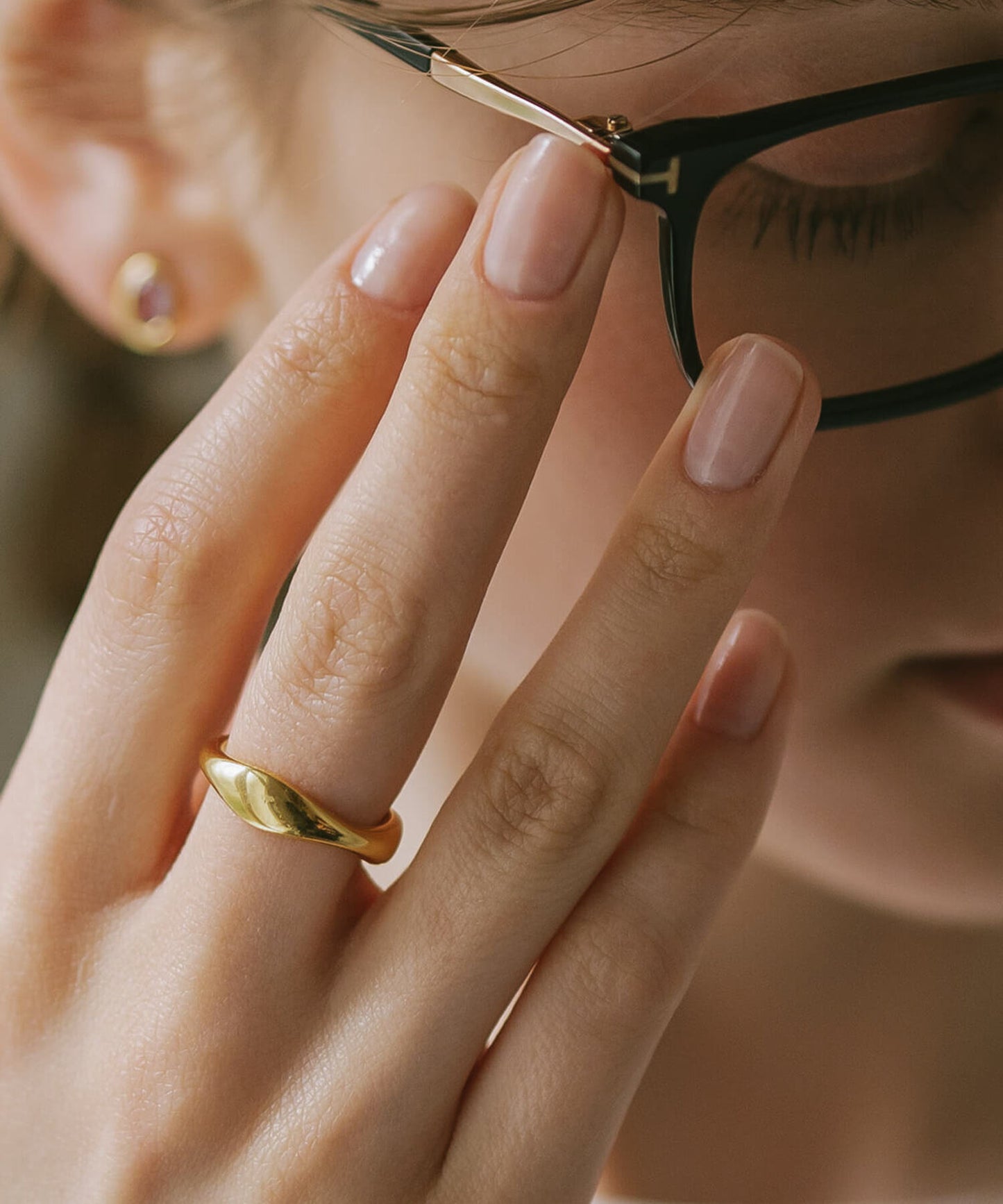 Silver925 Wide Wavy Ring | GREZIO