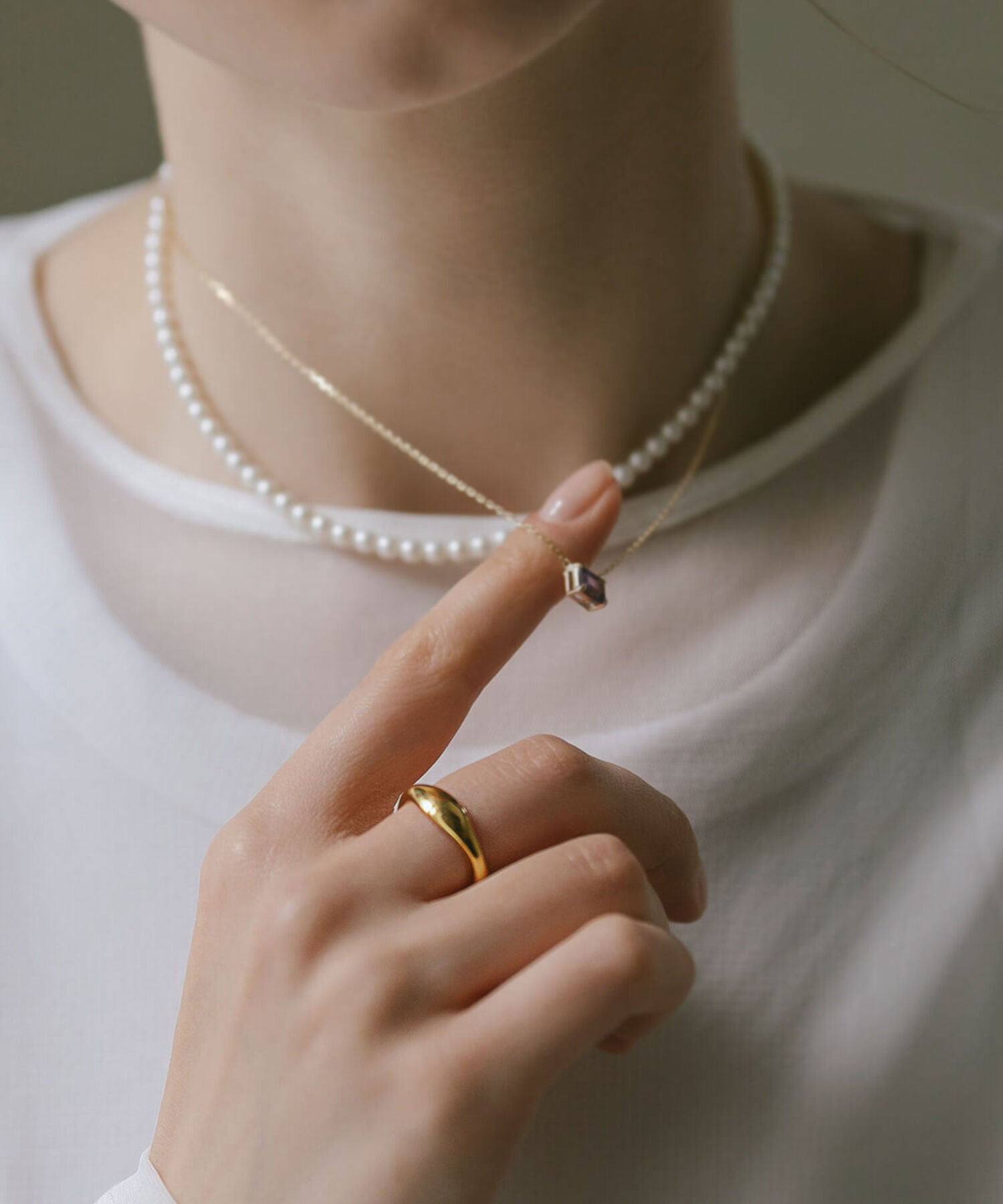 18K Gold Plated Sterling Silver Wide Wavy Ring | GREZIO