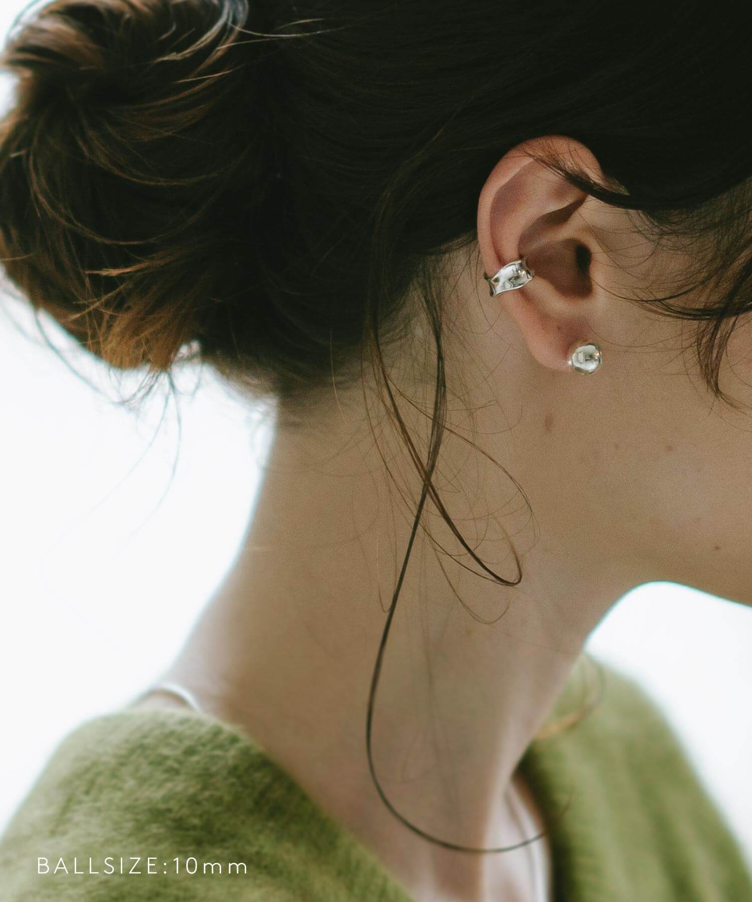925 Sterling Silver Round Ball Stud Earrings | HELMIE