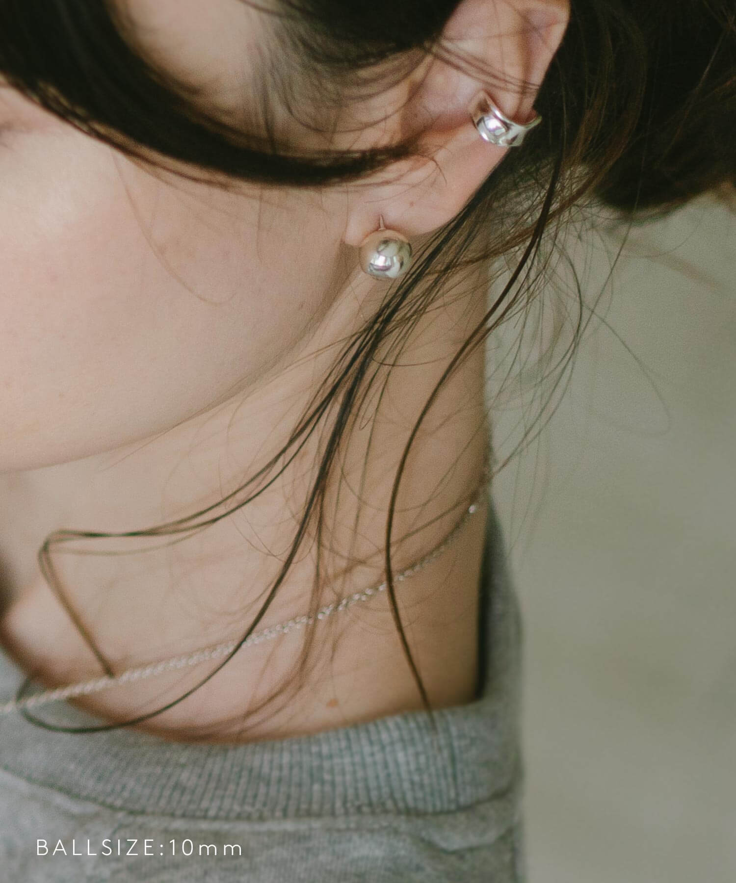 925 Sterling Silver Round Ball Stud Earrings | HELMIE