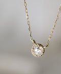 Dainty Round Diamond Necklace | ASTERI-VEGA