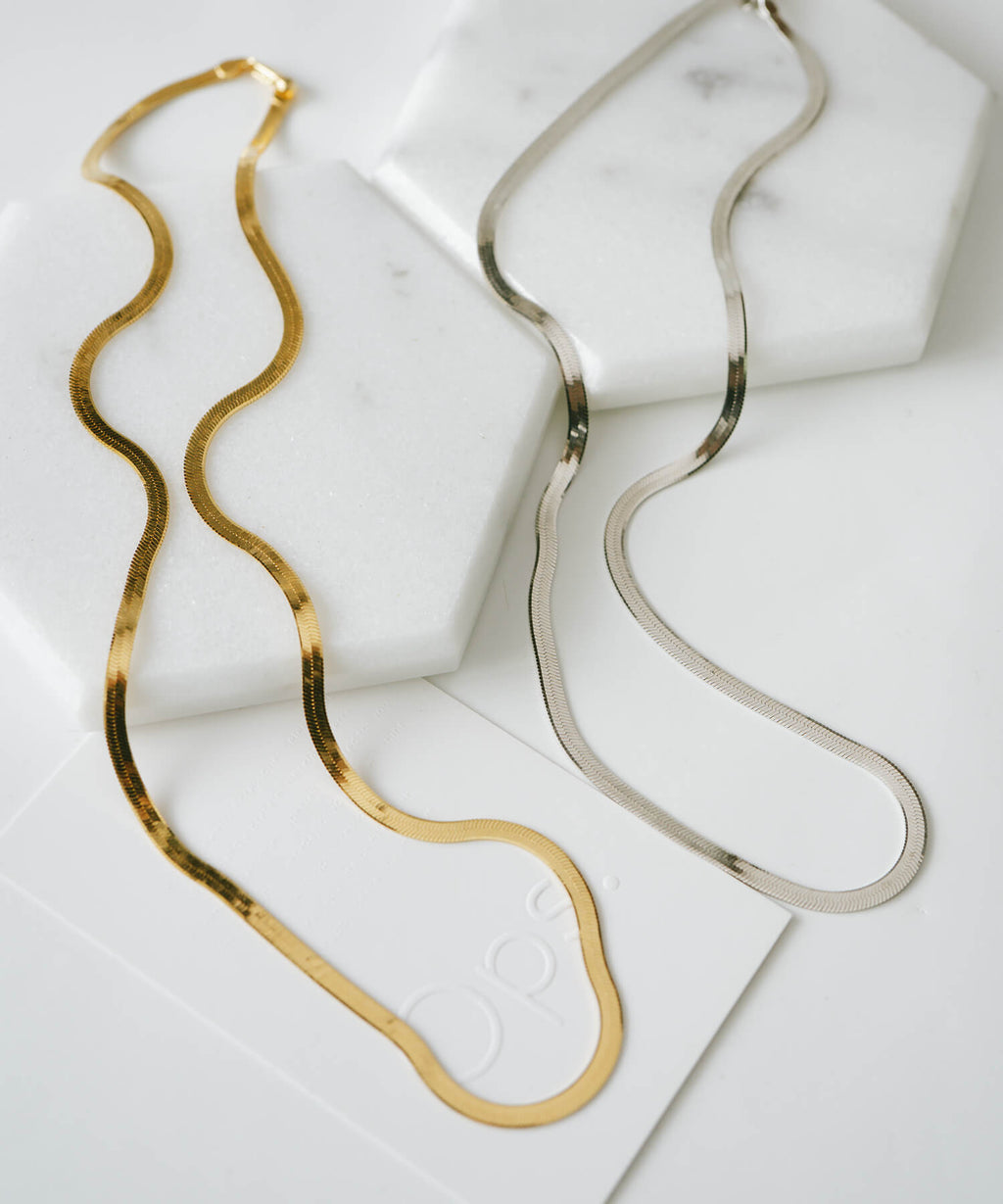 3mm Herringbone Necklace | ITER