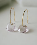 10K Gold Tablecut Gemstone Hook Earrings | LACHTARA-SJU