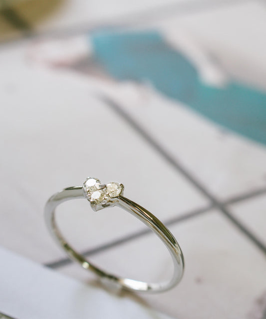 Heart Diamond Ring | MAJERTA-RING