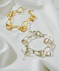 18K Gold Plated Sterling Silver Infinity Chain Bracelet | PALLAS