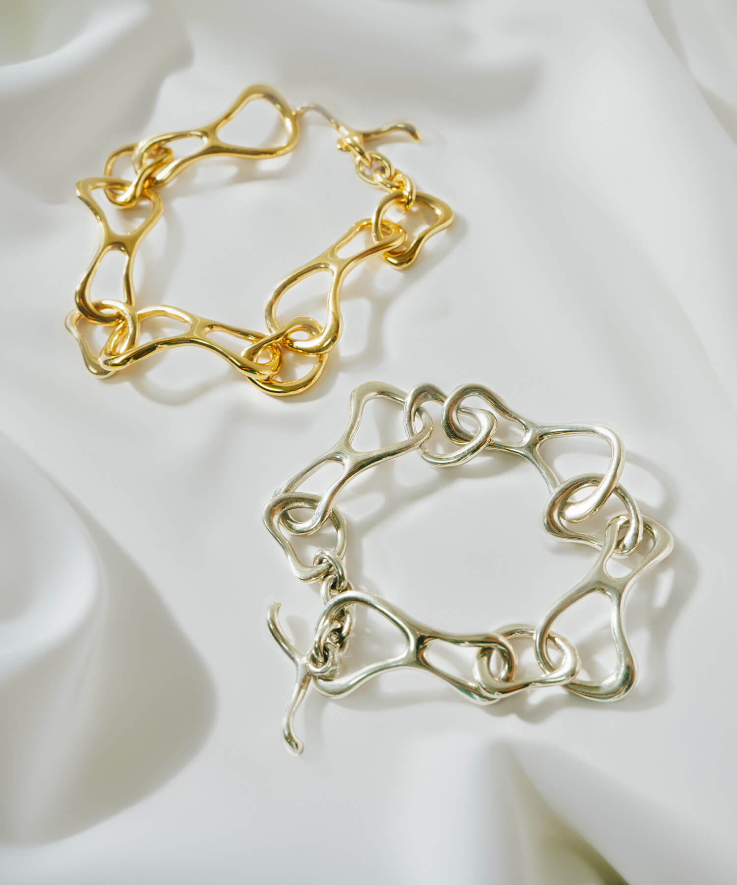 18K Gold Plated Sterling Silver Infinity Chain Bracelet | PALLAS