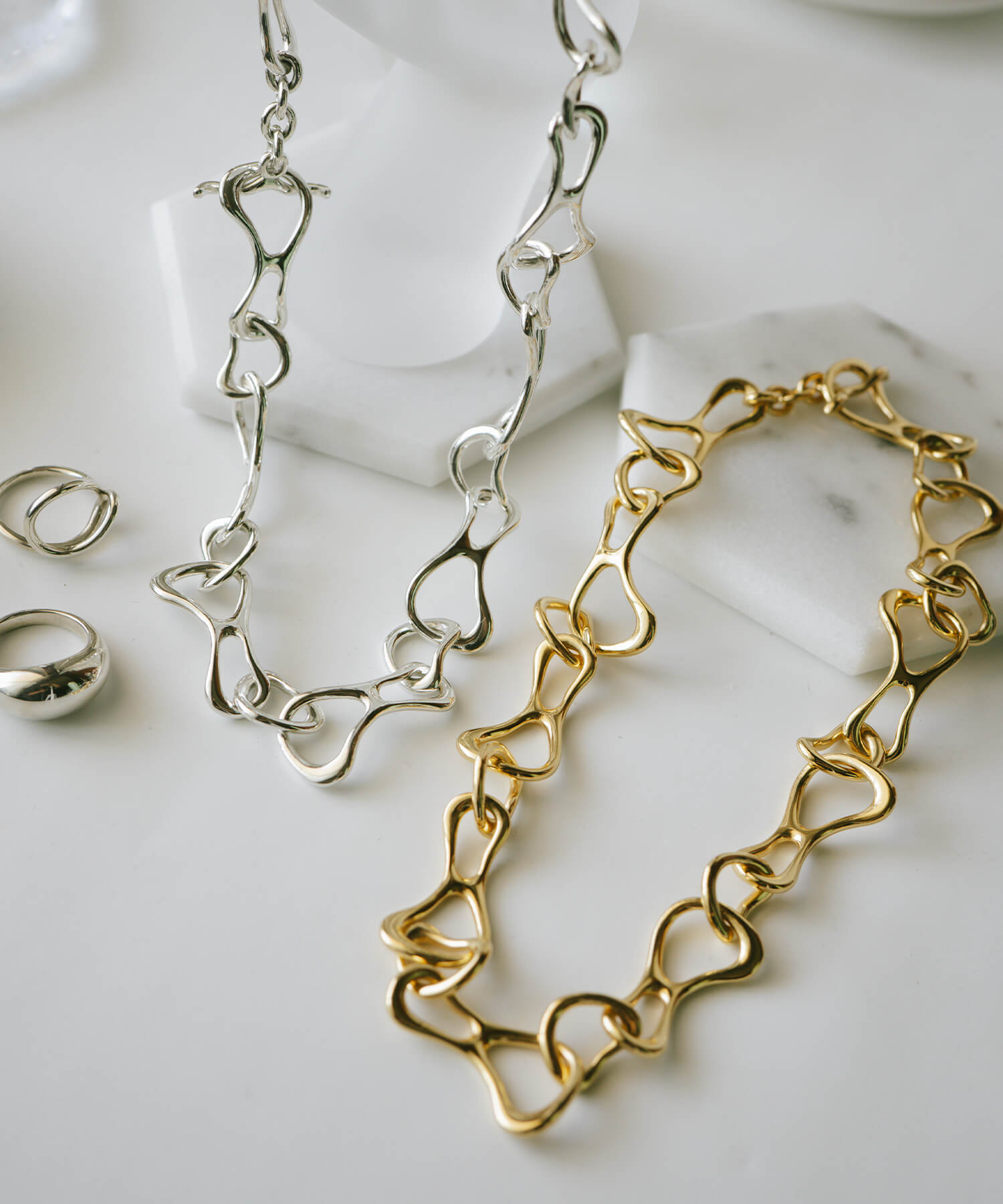 18K Gold Plated Sterling Silver Infinity Chain Necklace | PALLAS