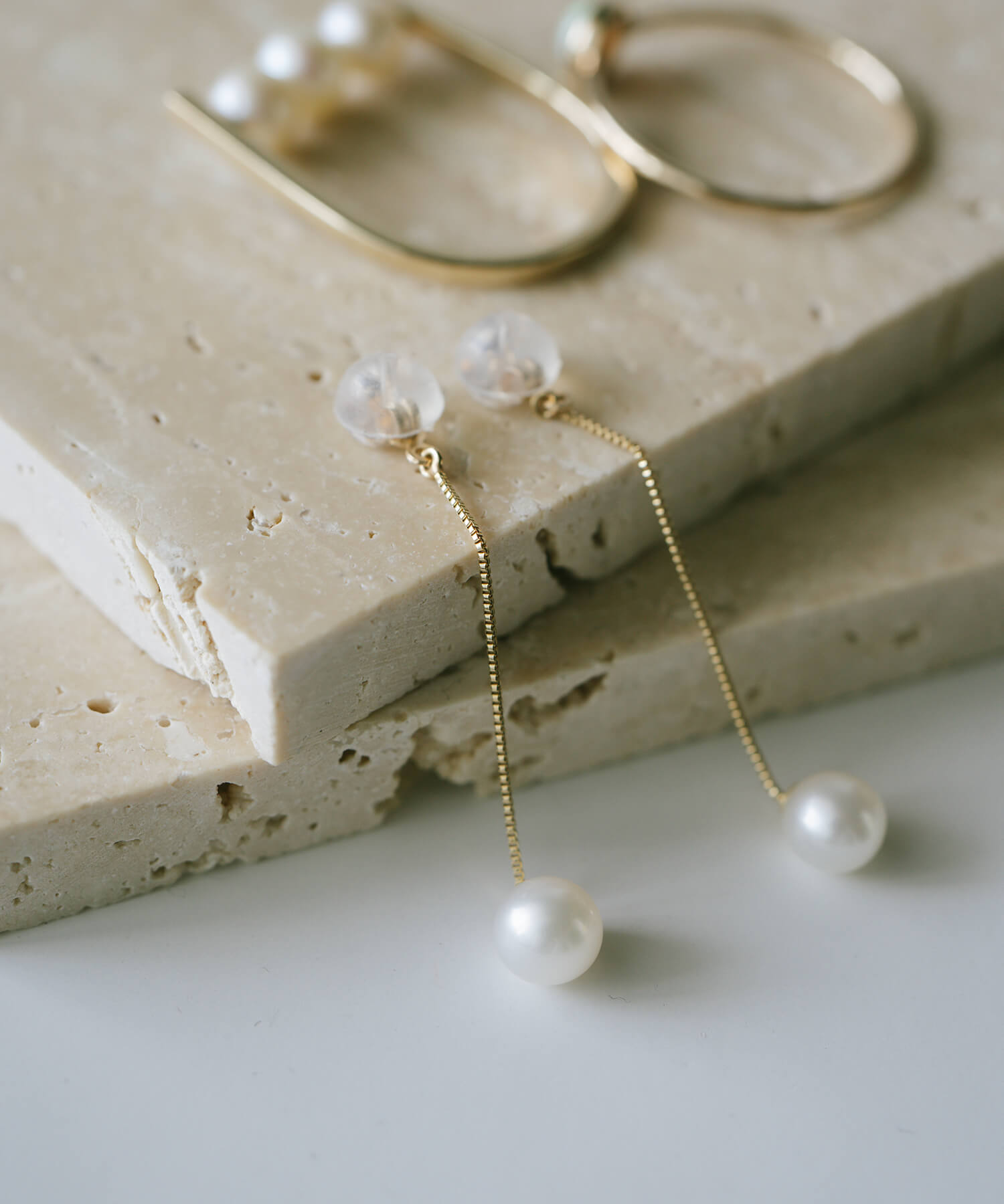 Freshwater Earring Backs | SWING PEARL BACKS