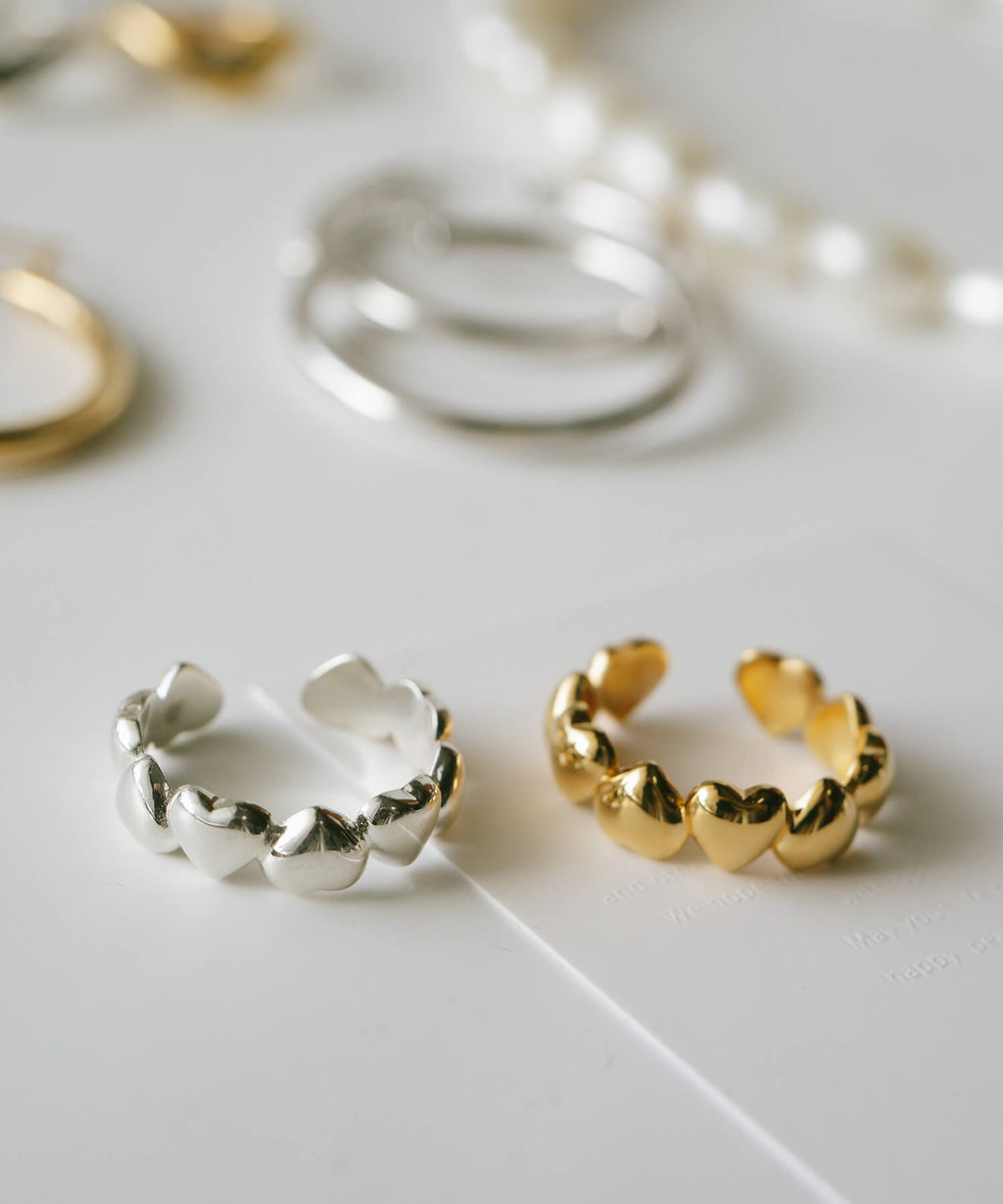 Plump Heart Link Ring | SYDAN-ALT