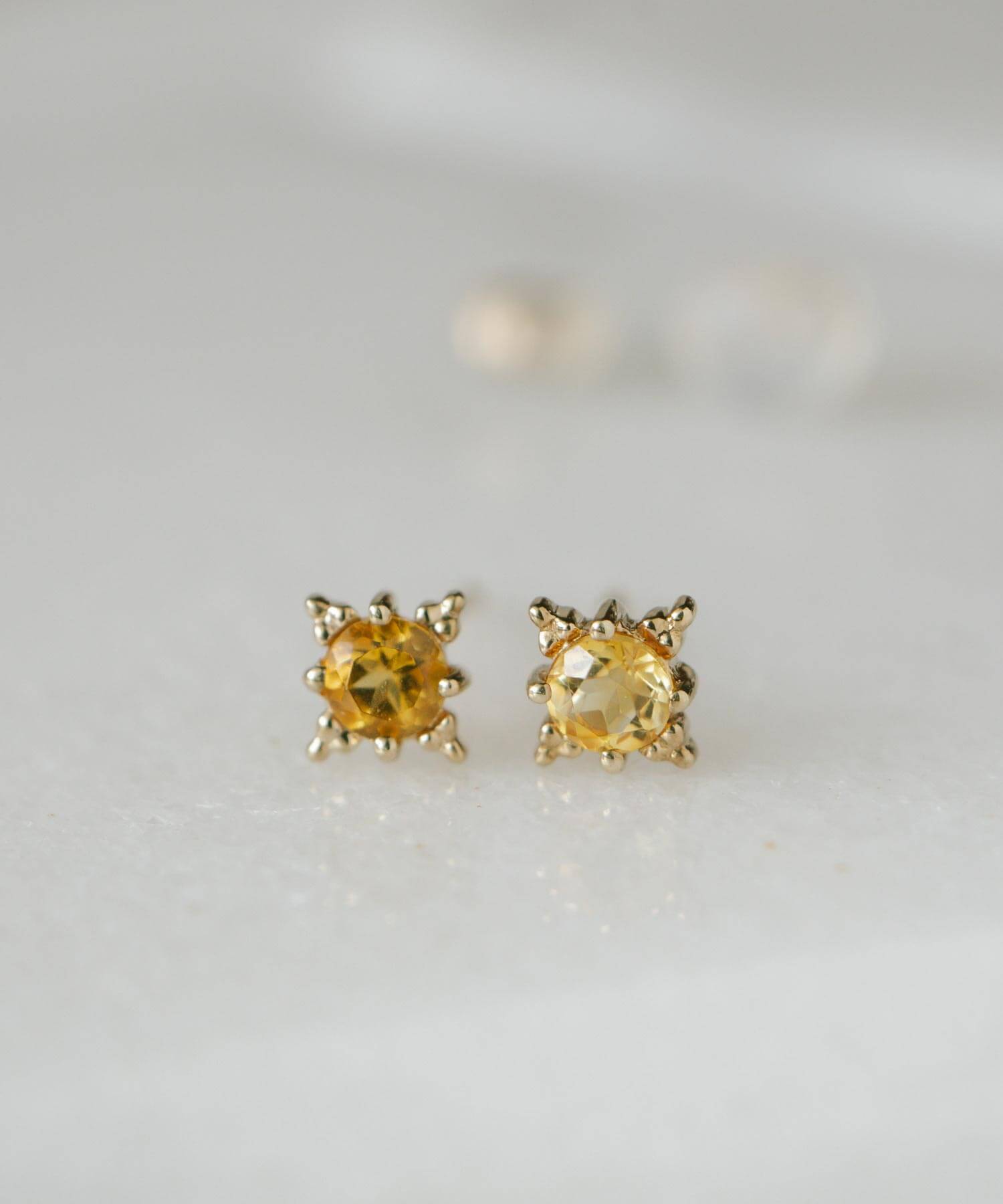 10K Gold Citrine Starburst Earrings | ENLILLE-STELLA