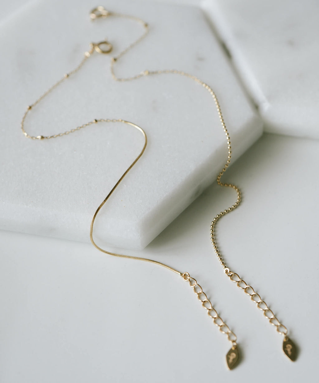 10K Gold Mix Chain Gold Bracelet | ARIADNE-MIKTOS-BR