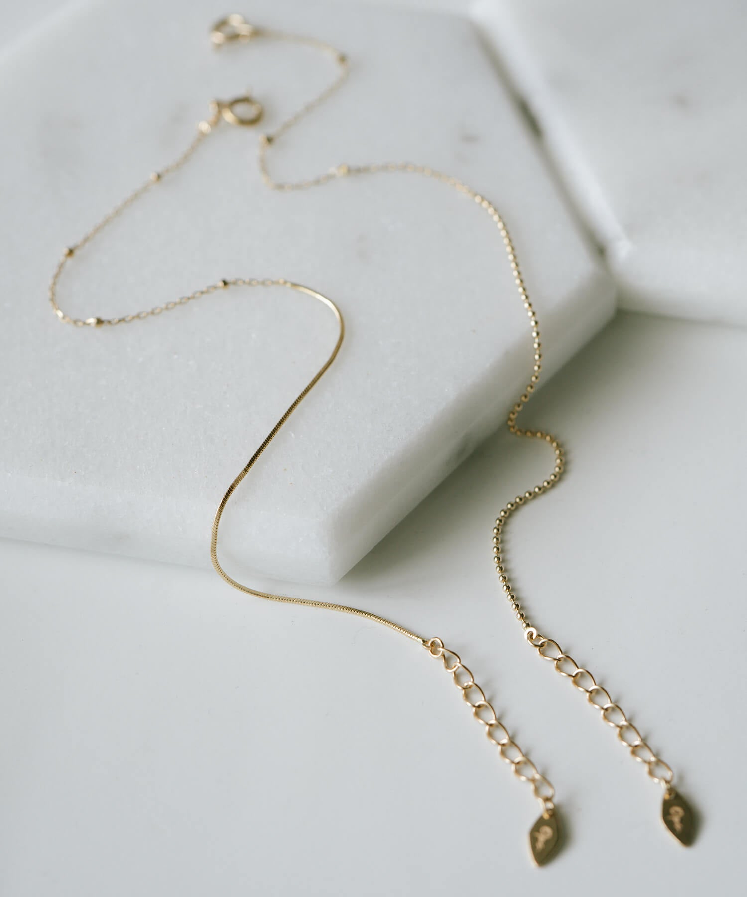 10K Gold Mix Chain Gold Bracelet | ARIADNE-MIKTOS-BR