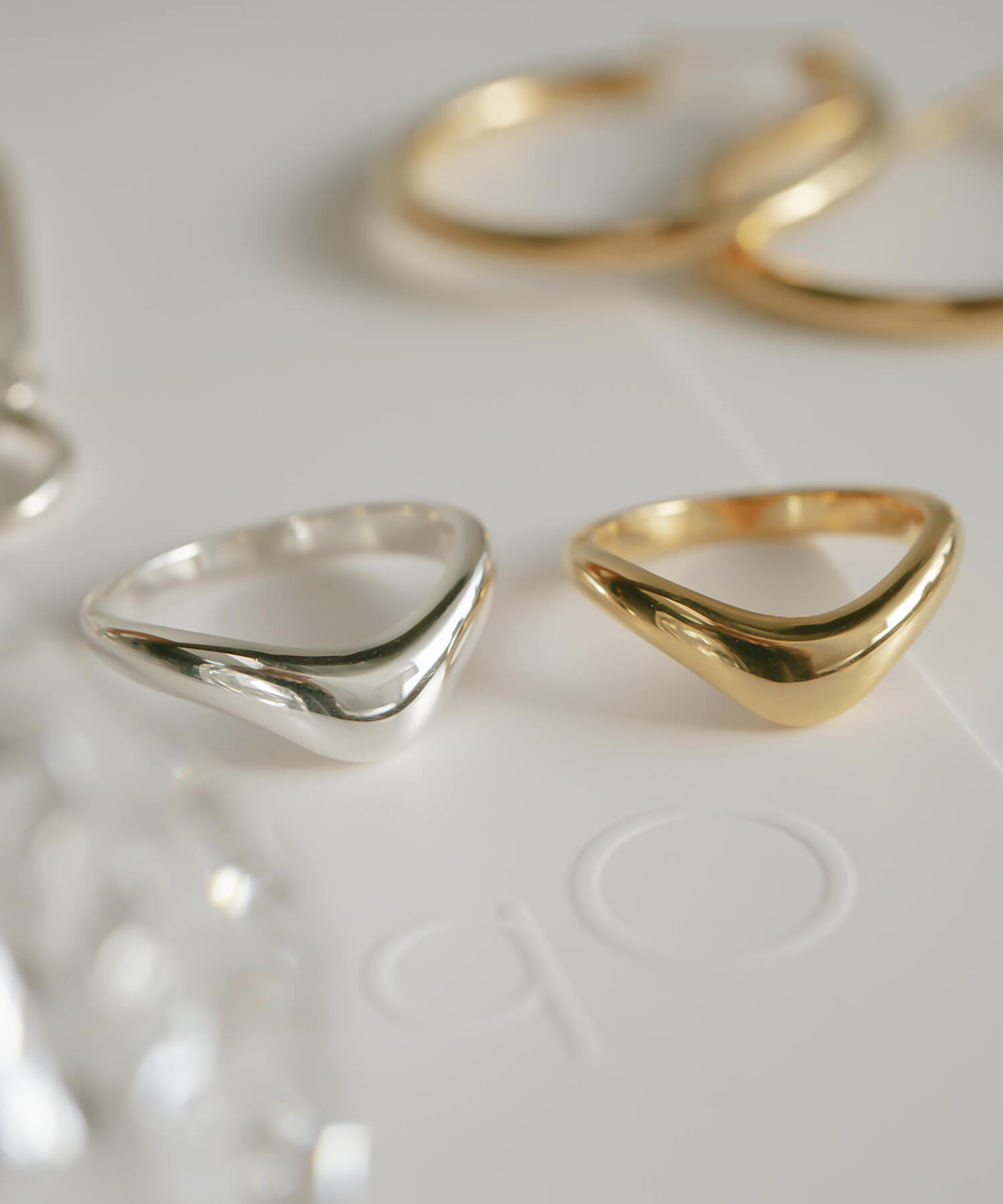 18K Gold Plated Sterling Silver Plump Wedge Ring | NERO SILVER WEDGE