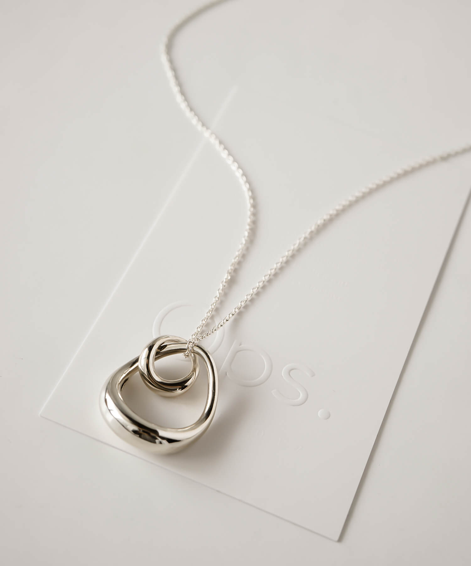 18K Gold Plated Sterling Silver Oval Long Necklace | ORIFAR