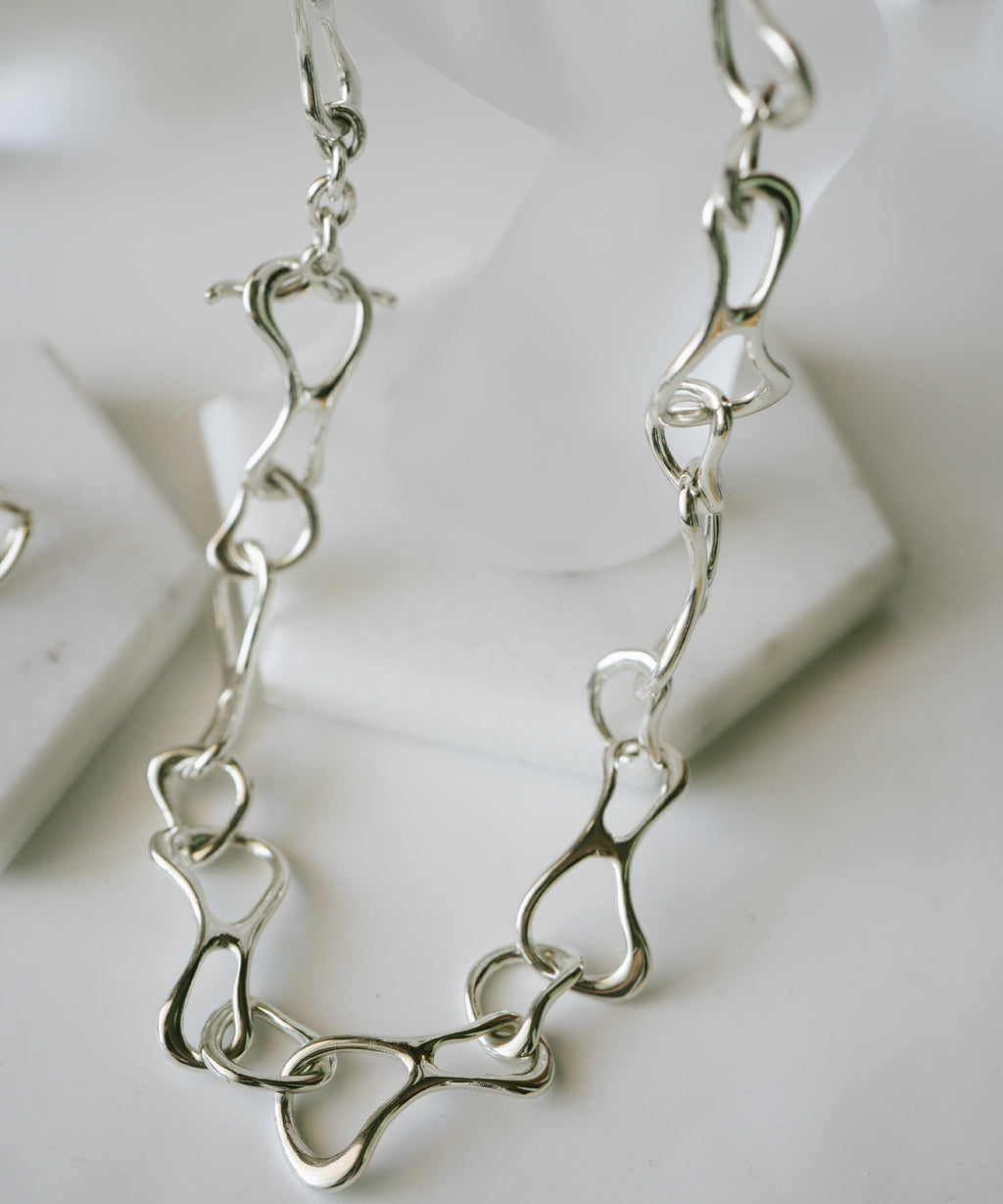 18K Gold Plated Sterling Silver Infinity Chain Necklace | PALLAS