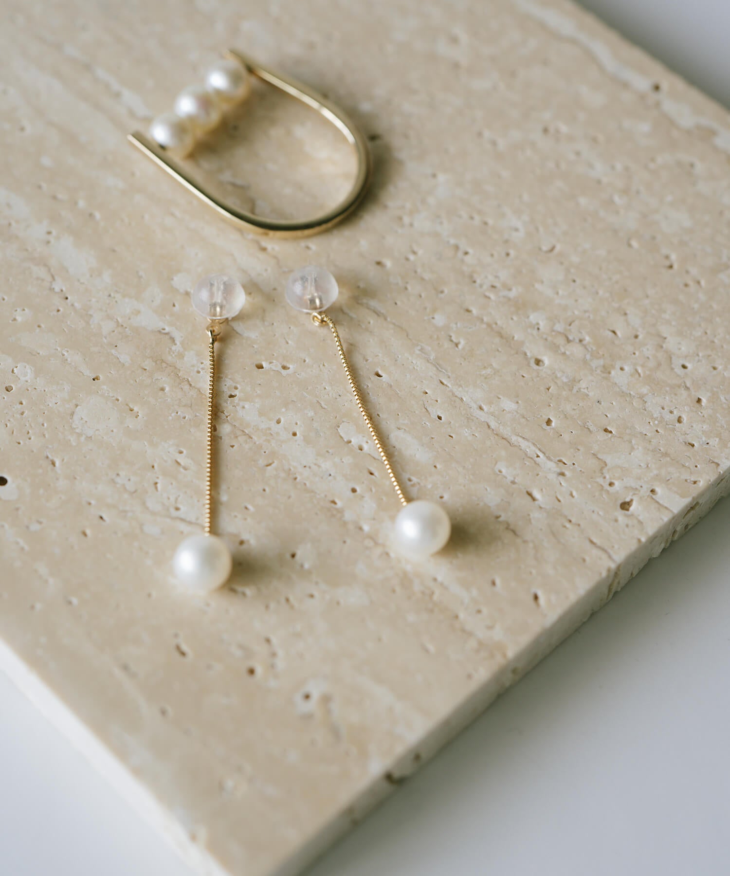 Freshwater Earring Backs | SWING PEARL BACKS