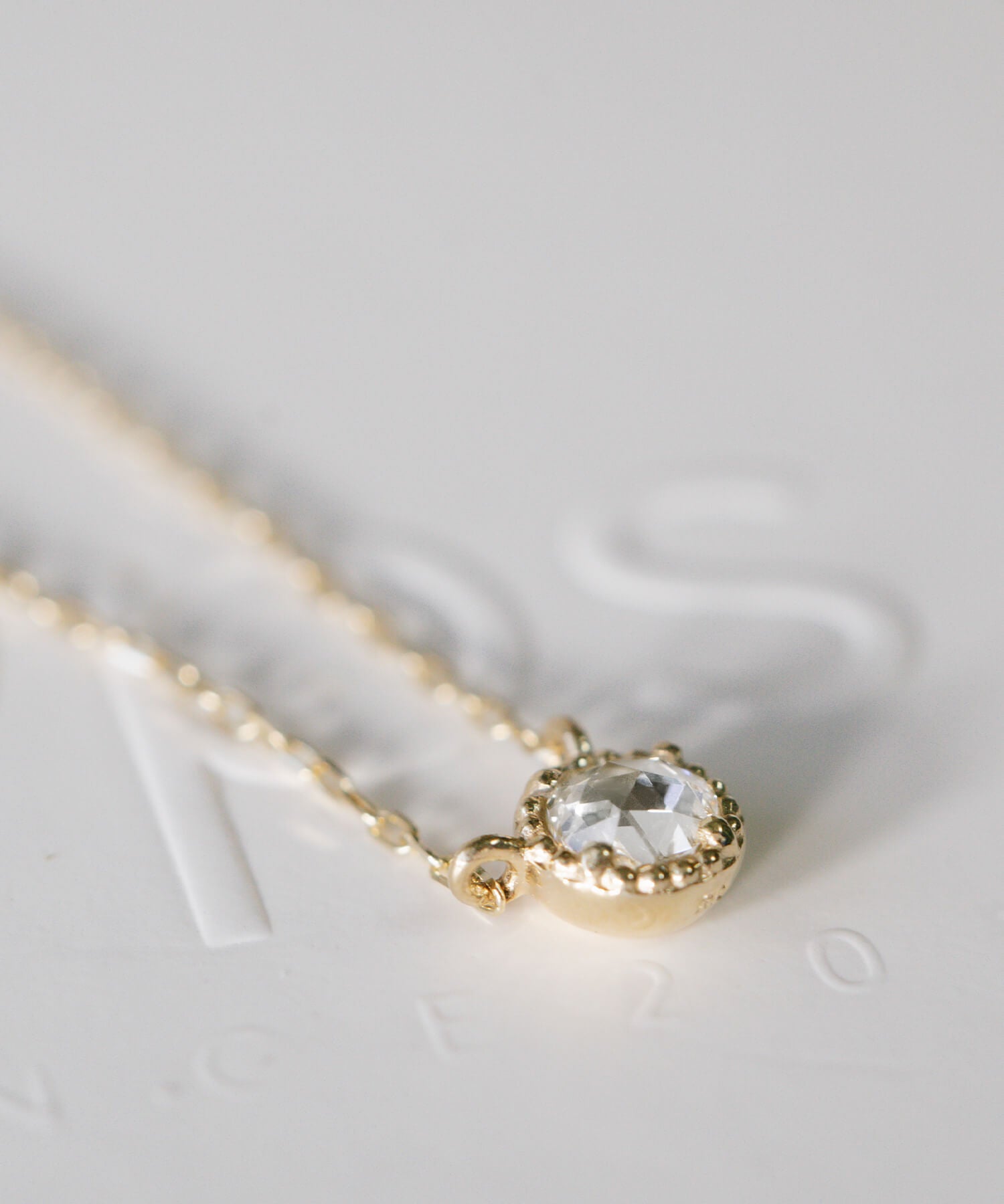 Dainty Round Diamond Necklace | ASTERI-VEGA