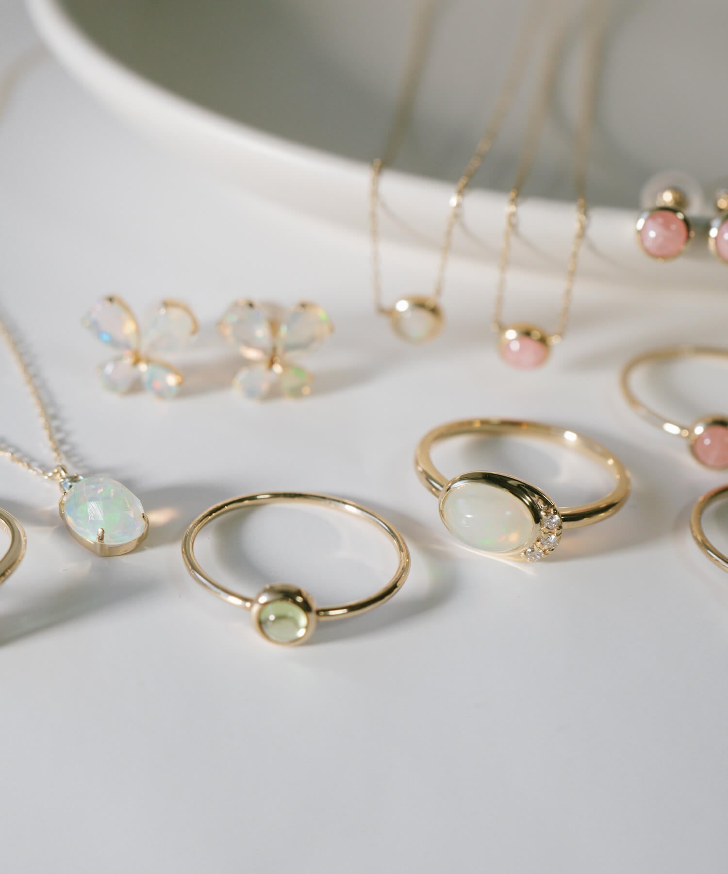 Crescent Moon Opal Ring | ELIA-TVA