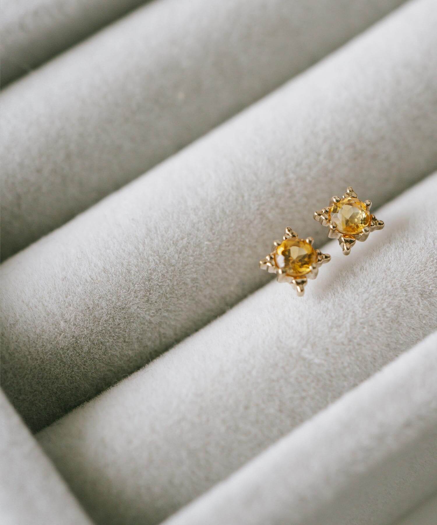 10K Gold Citrine Starburst Earrings | ENLILLE-STELLA